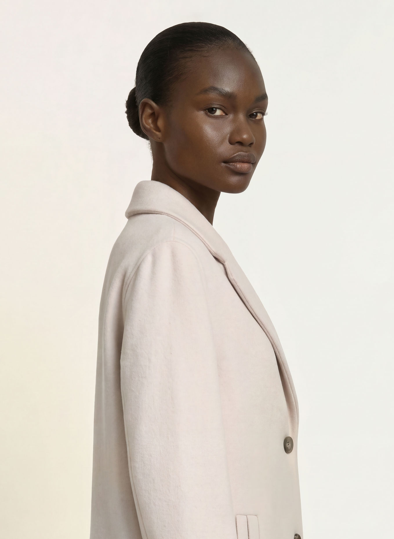 PESERICO Wool coat with gemstones: BEIGE