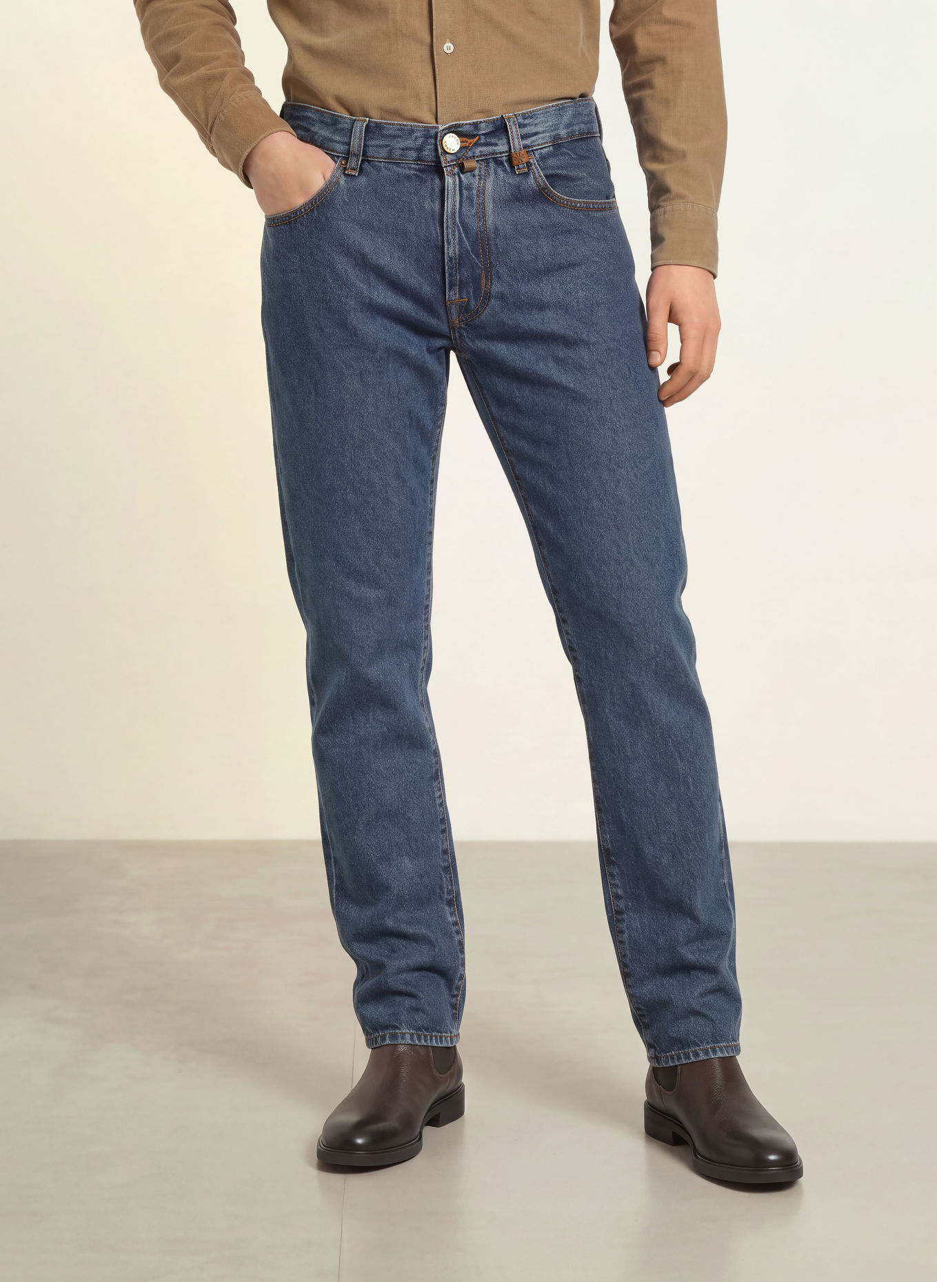 JACOB COHEN BARD Slim Fit Jeans: 200D MEDIUM BLUE
