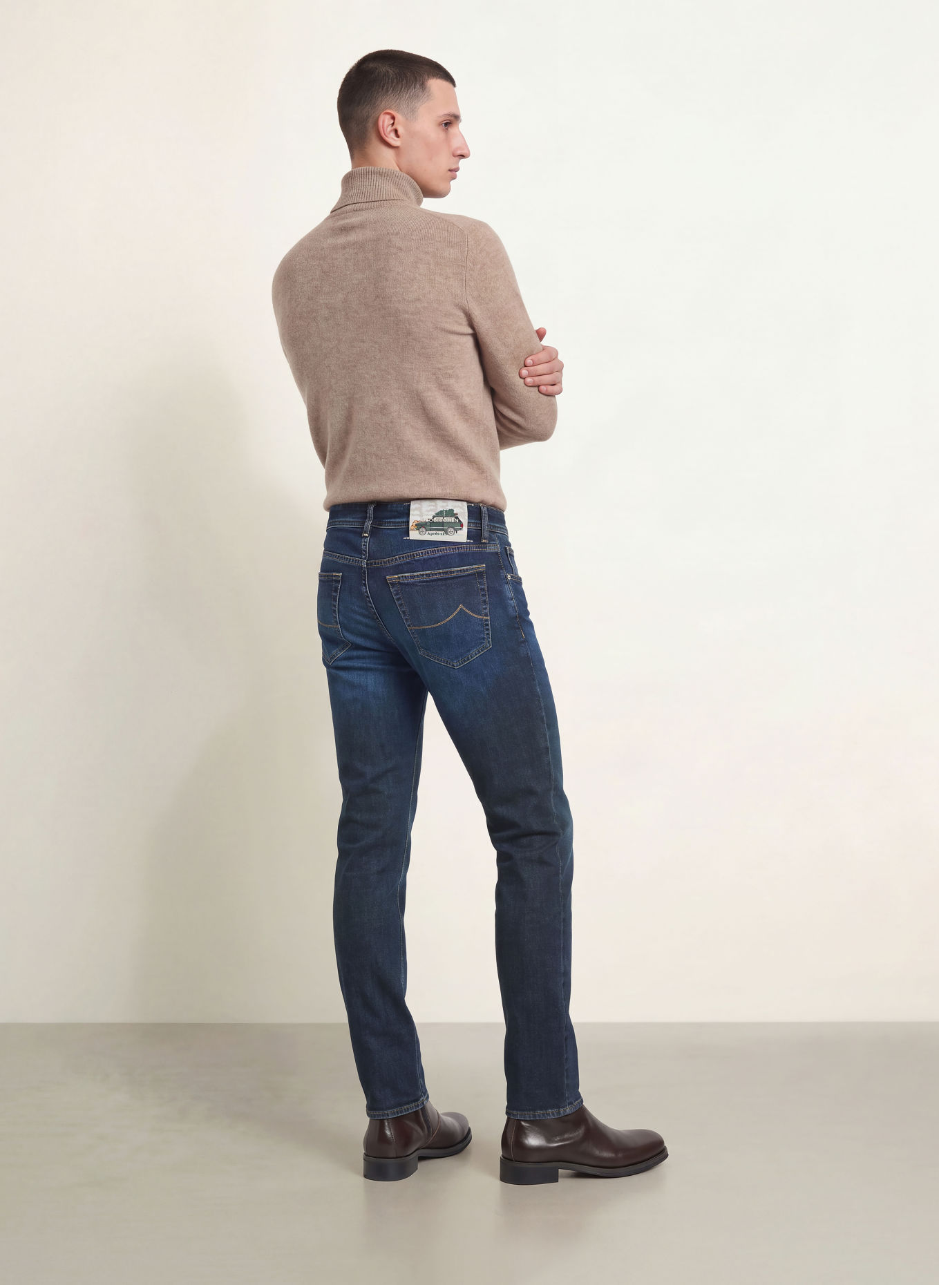 JACOB COHEN BARD Slim Fit Jeans: 100D DARK BLUE