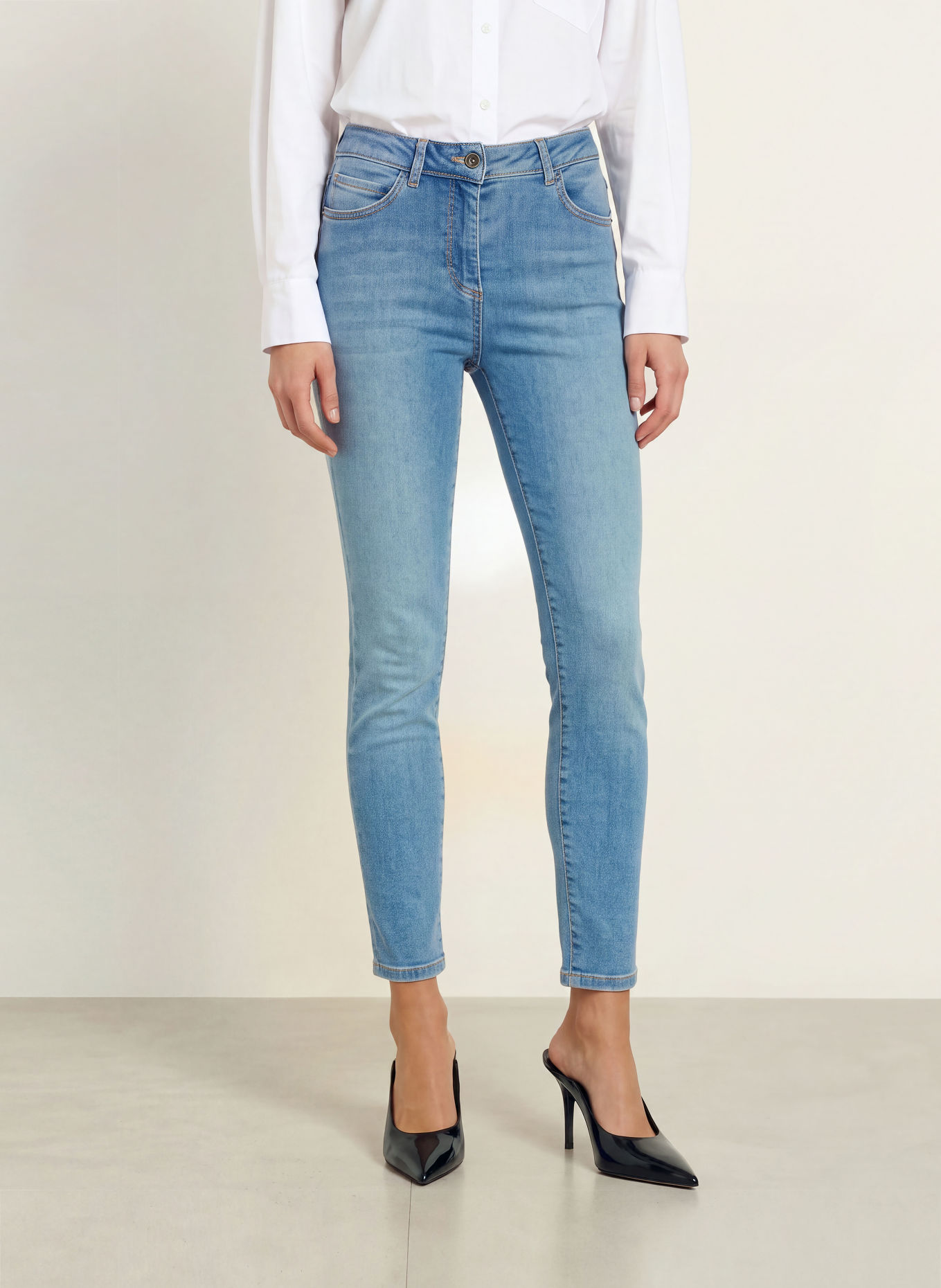 PATRIZIA PEPE Skinny jeans: CB40 LIGHT BLUE WASH