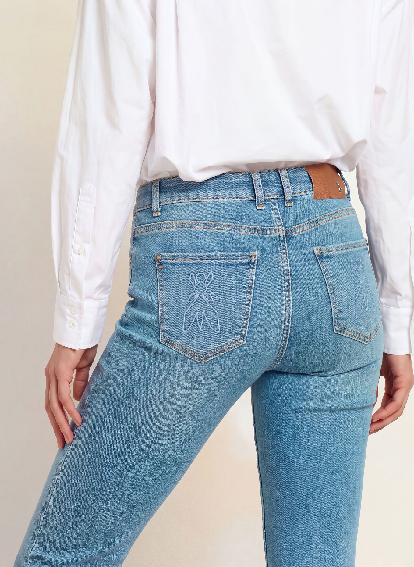 PATRIZIA PEPE Skinny jeans: CB40 LIGHT BLUE WASH