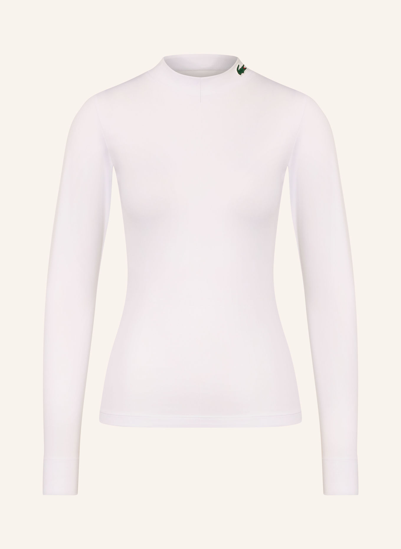 LACOSTE T-shirt technique: BLANC