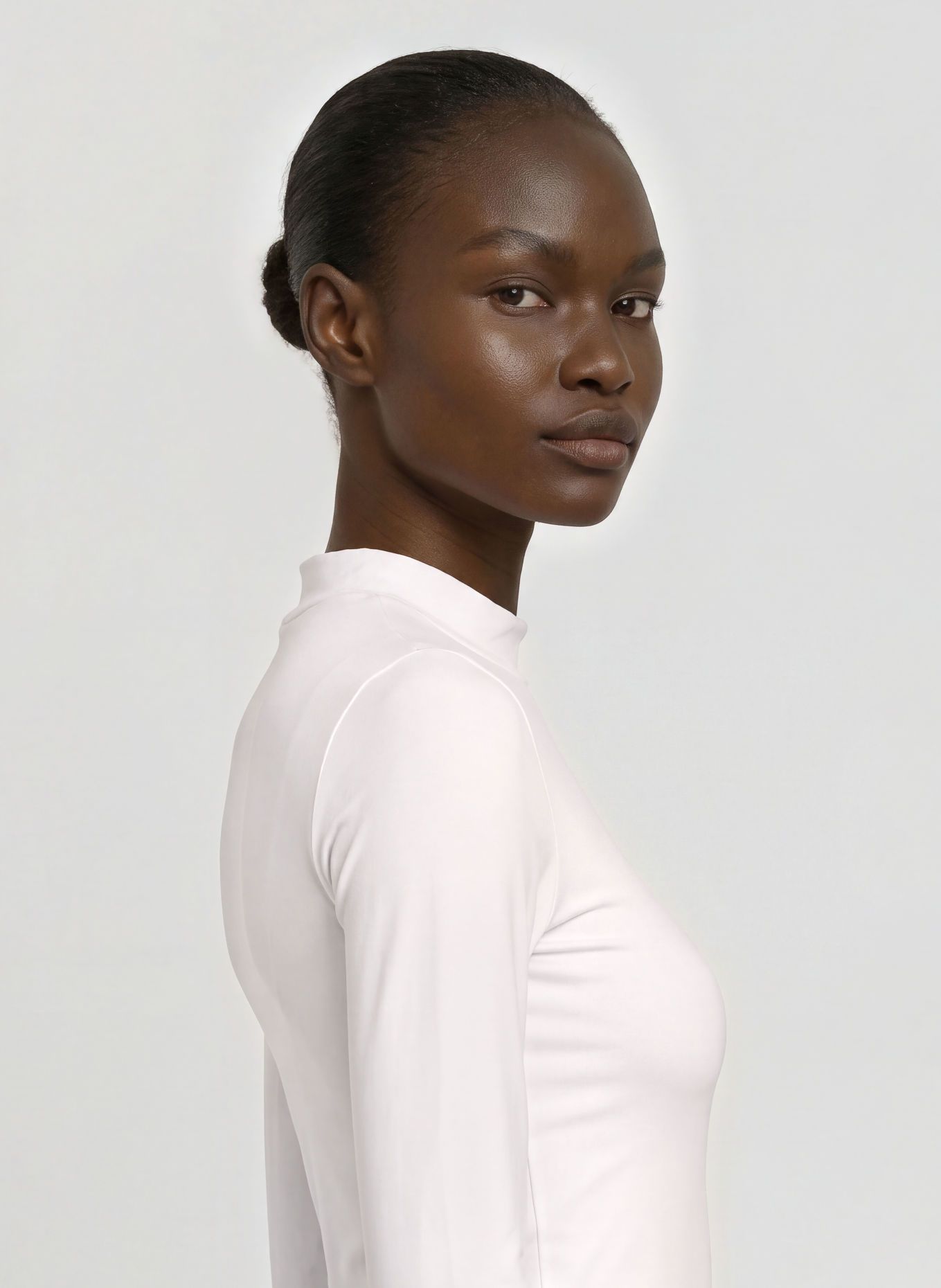 LACOSTE T-shirt technique: BLANC