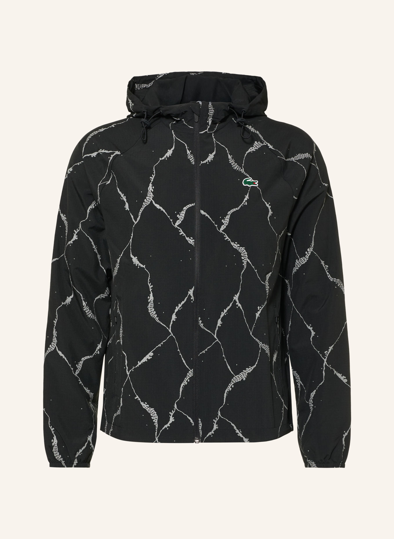 LACOSTE Training jacket: BLACK