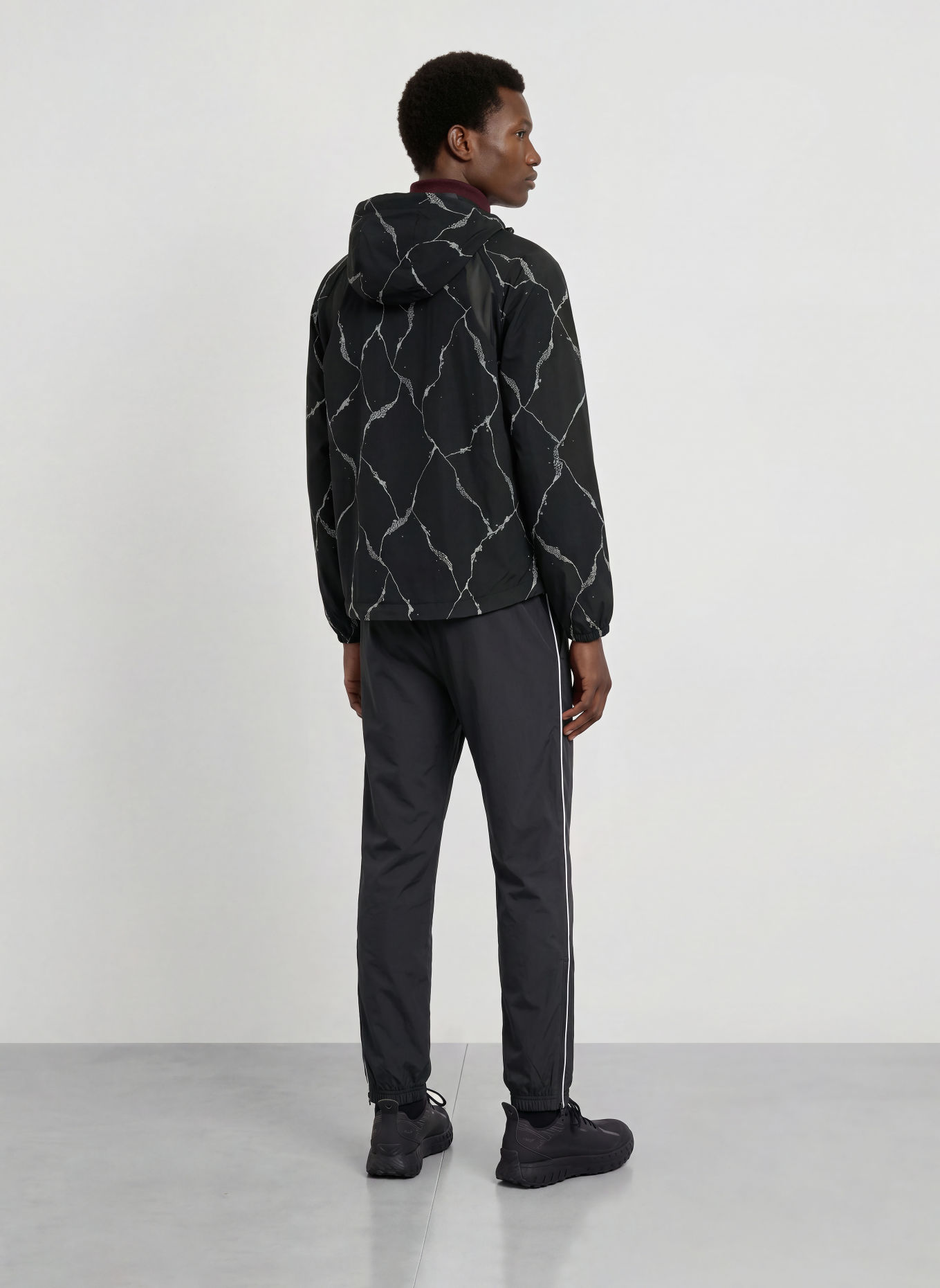 LACOSTE Training jacket: BLACK