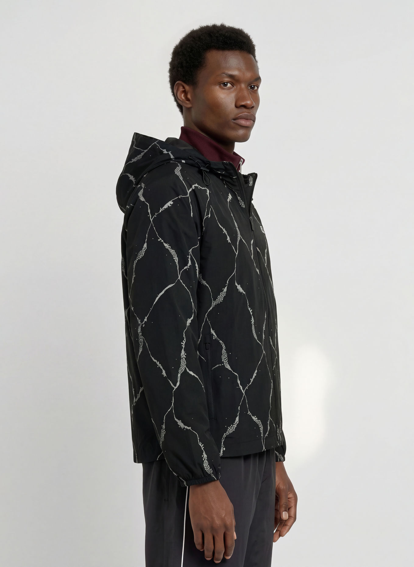 LACOSTE Training jacket: BLACK