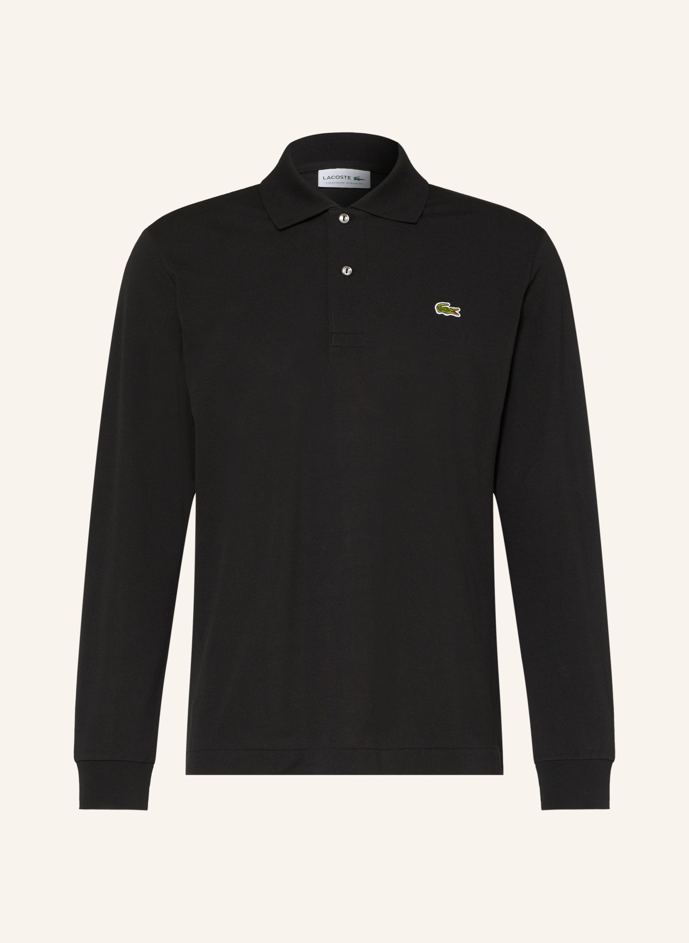 LACOSTE Jersey polo shirt: BLACK