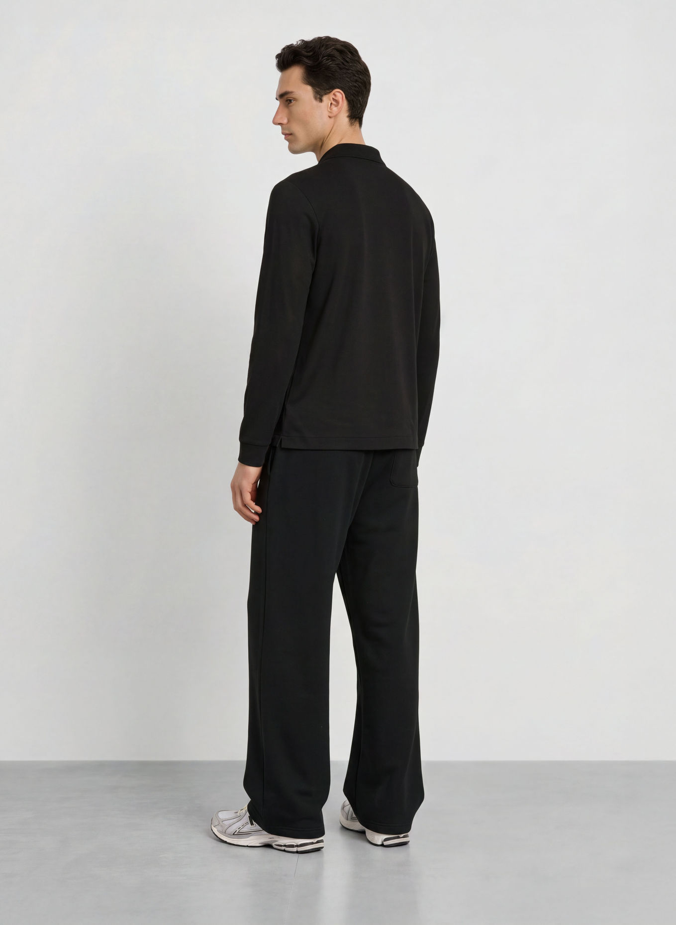 LACOSTE Jersey polo shirt: BLACK