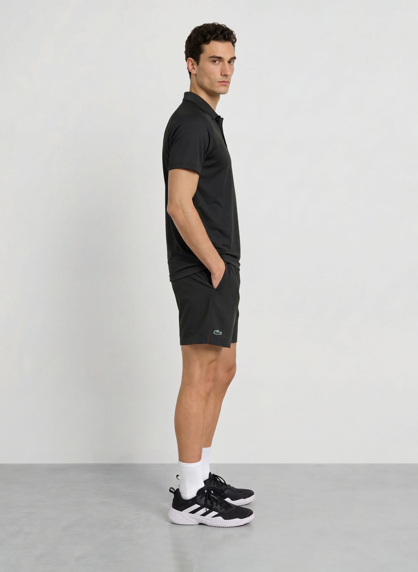 LACOSTE Tennisshort: ZWART