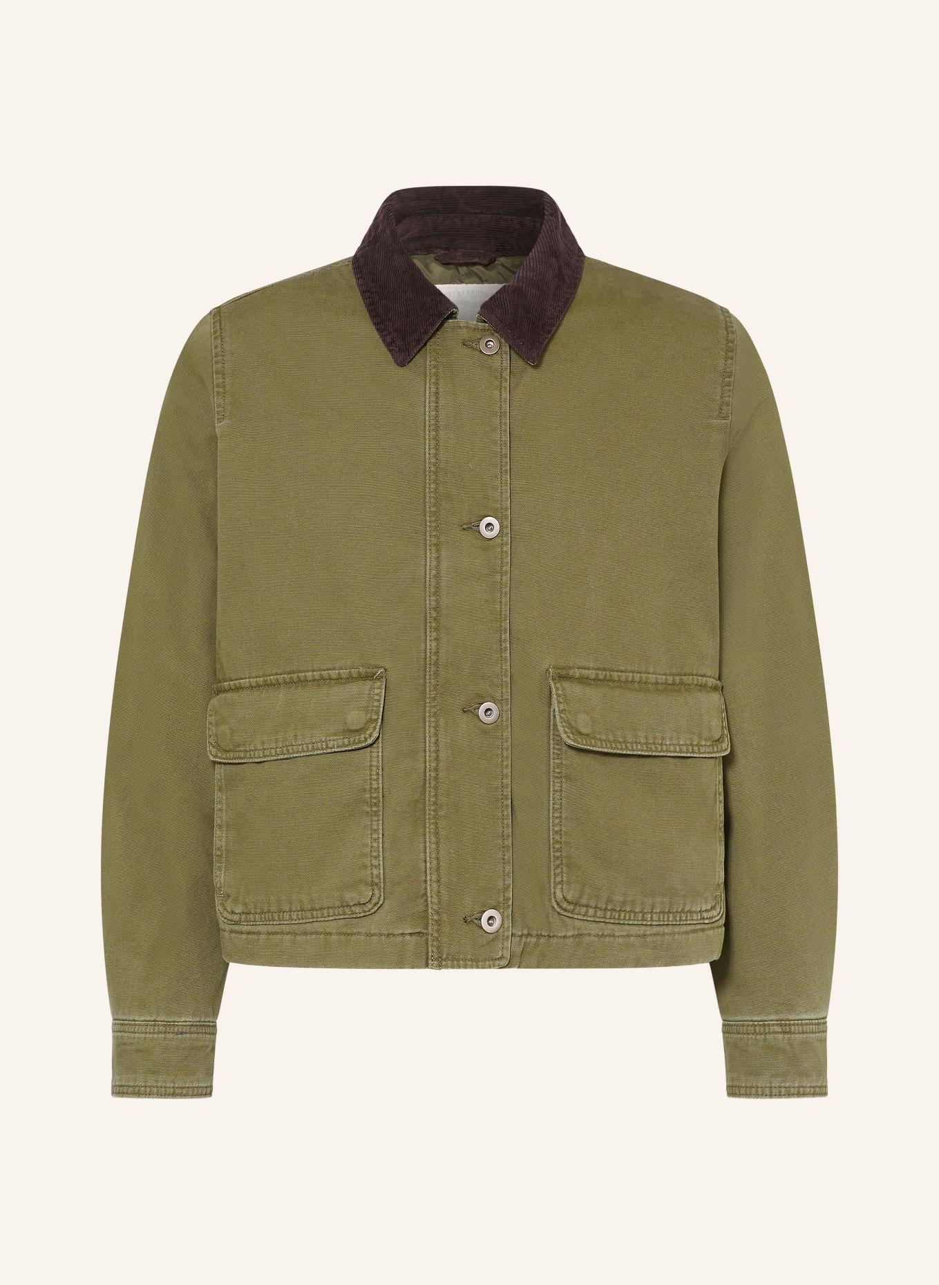 Levi's® Surveste BREE CROPPED CHORE: OLIVE / MARRON FONCÉ