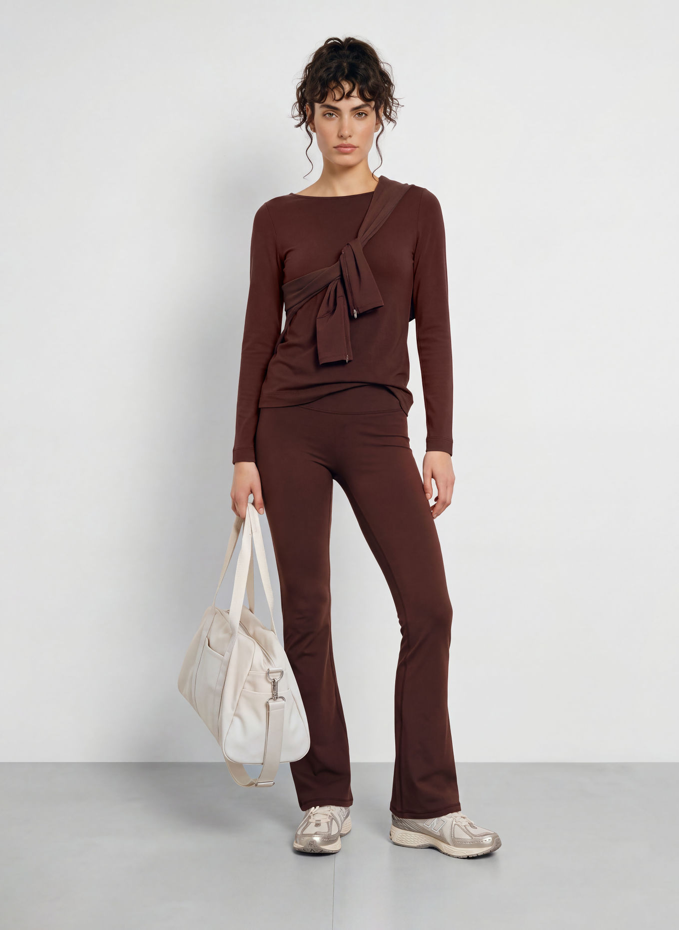 MRS & HUGS Long-sleeve shirt: DARK BROWN