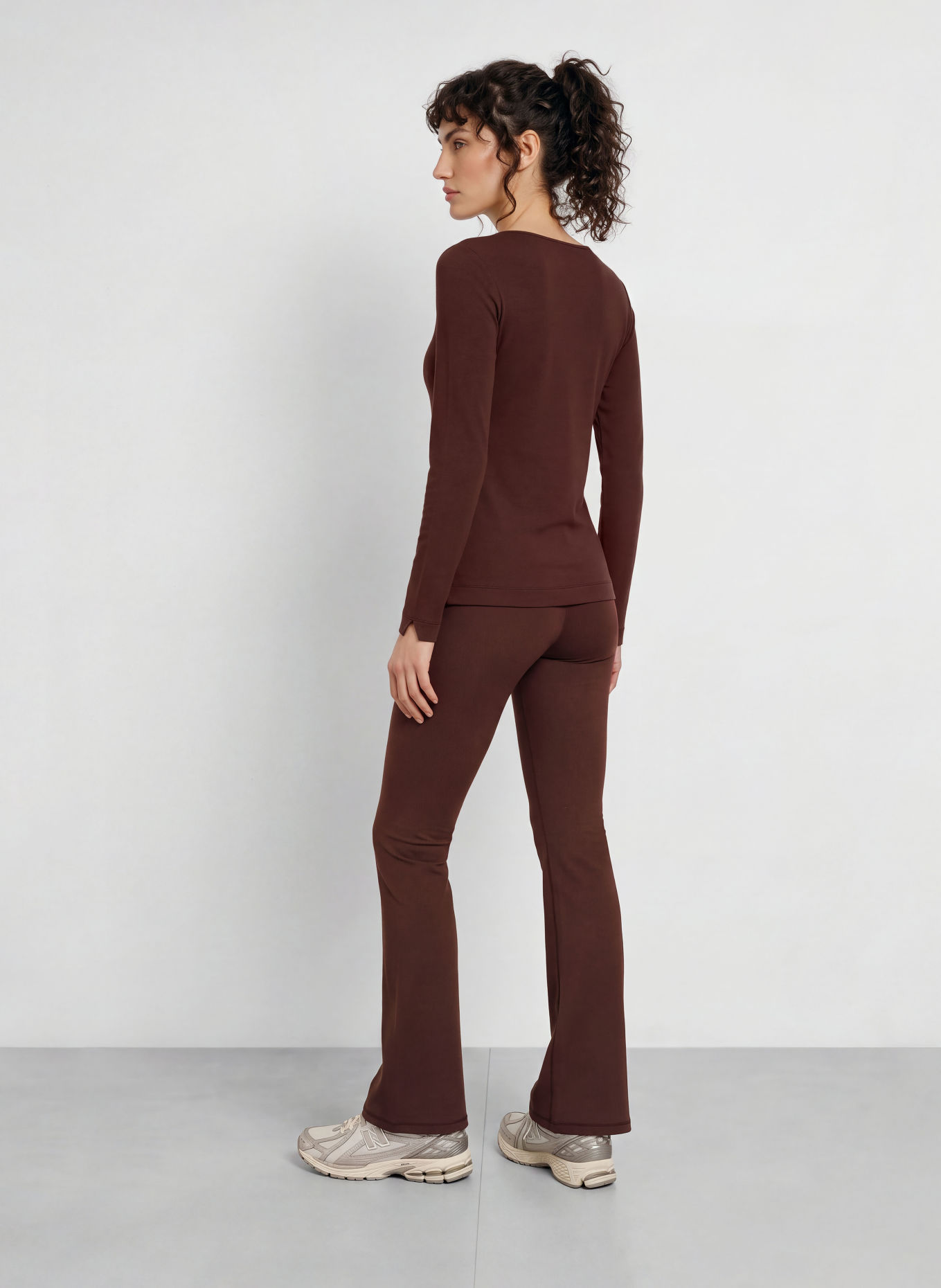 MRS & HUGS Long-sleeve shirt: DARK BROWN
