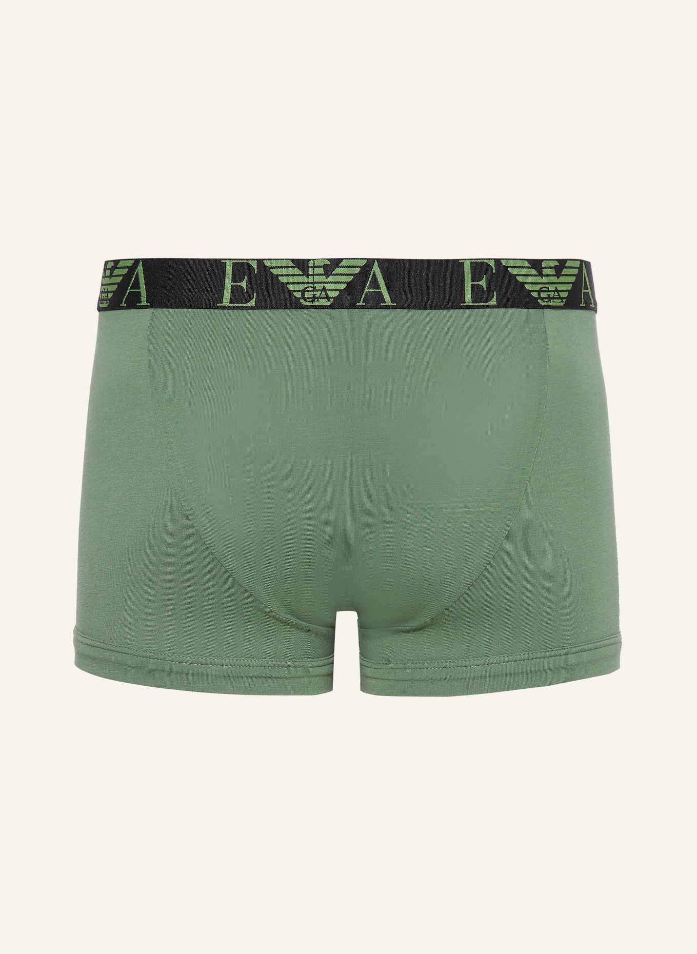 EMPORIO ARMANI 3-Pack Boxer shorts: GREEN / LIGHT GRAY / BLACK