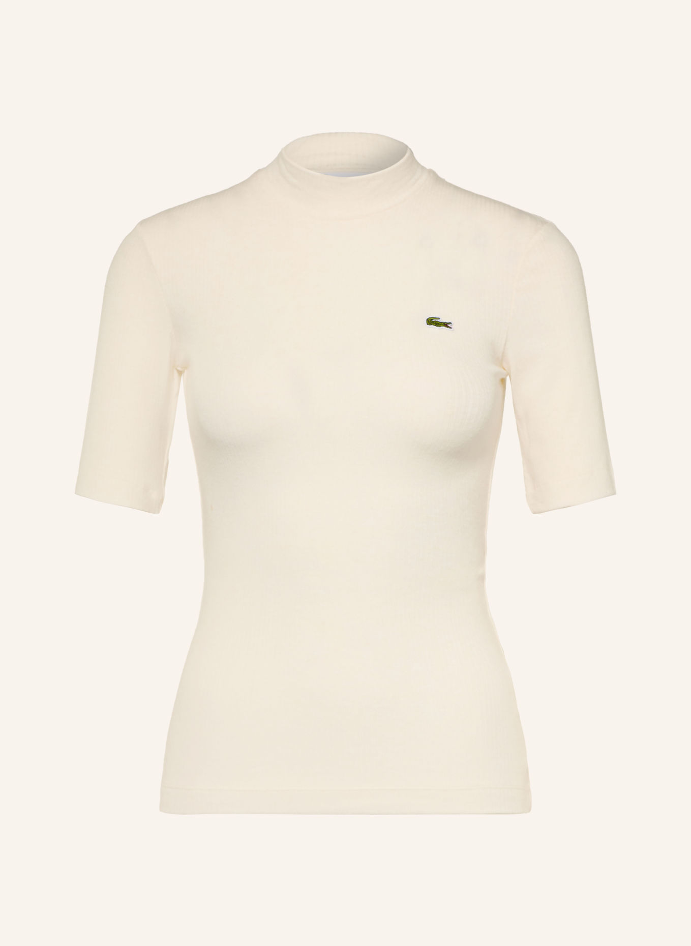 LACOSTE Knit shirt: WHITE