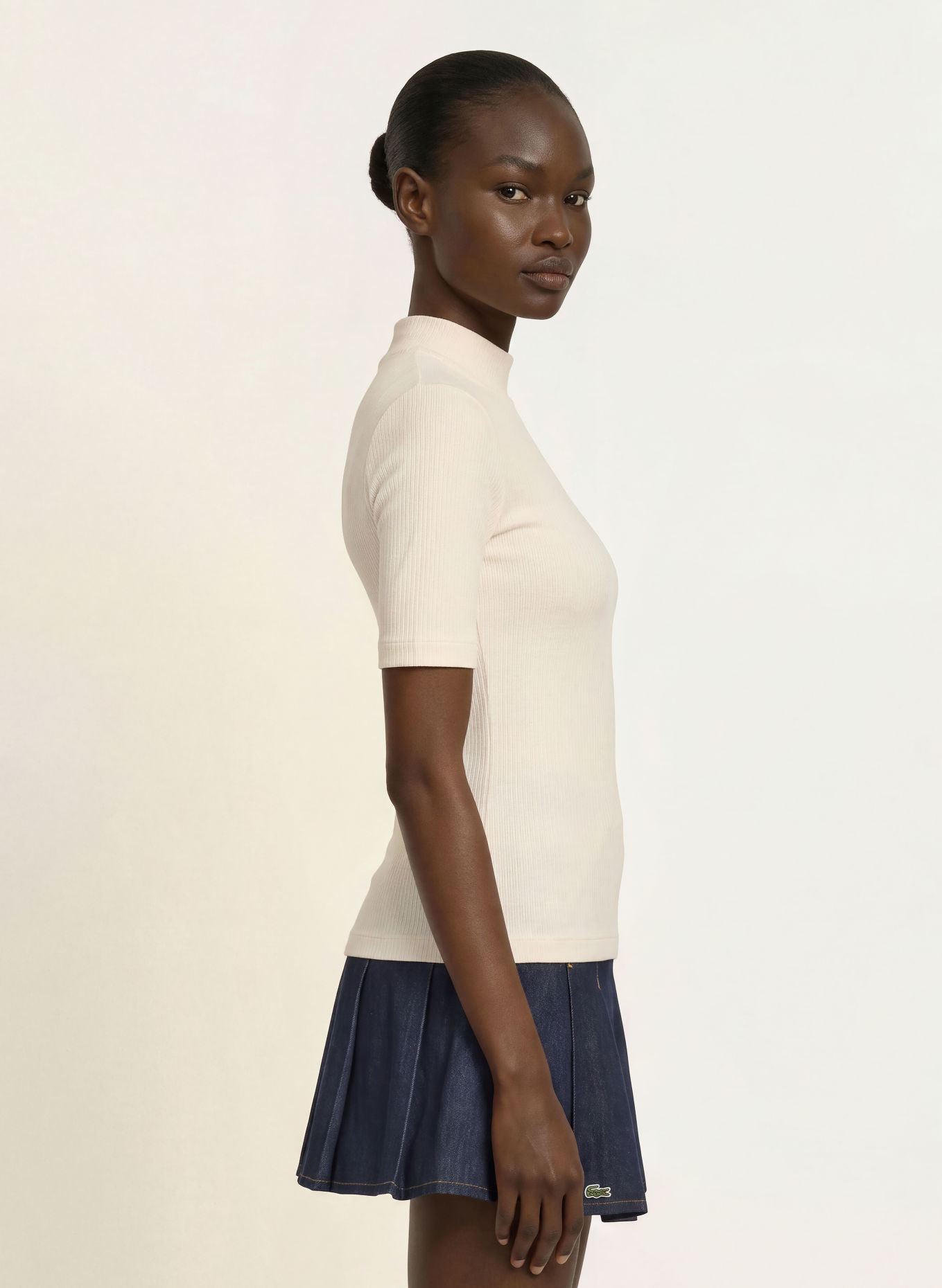 LACOSTE Knit shirt: WHITE