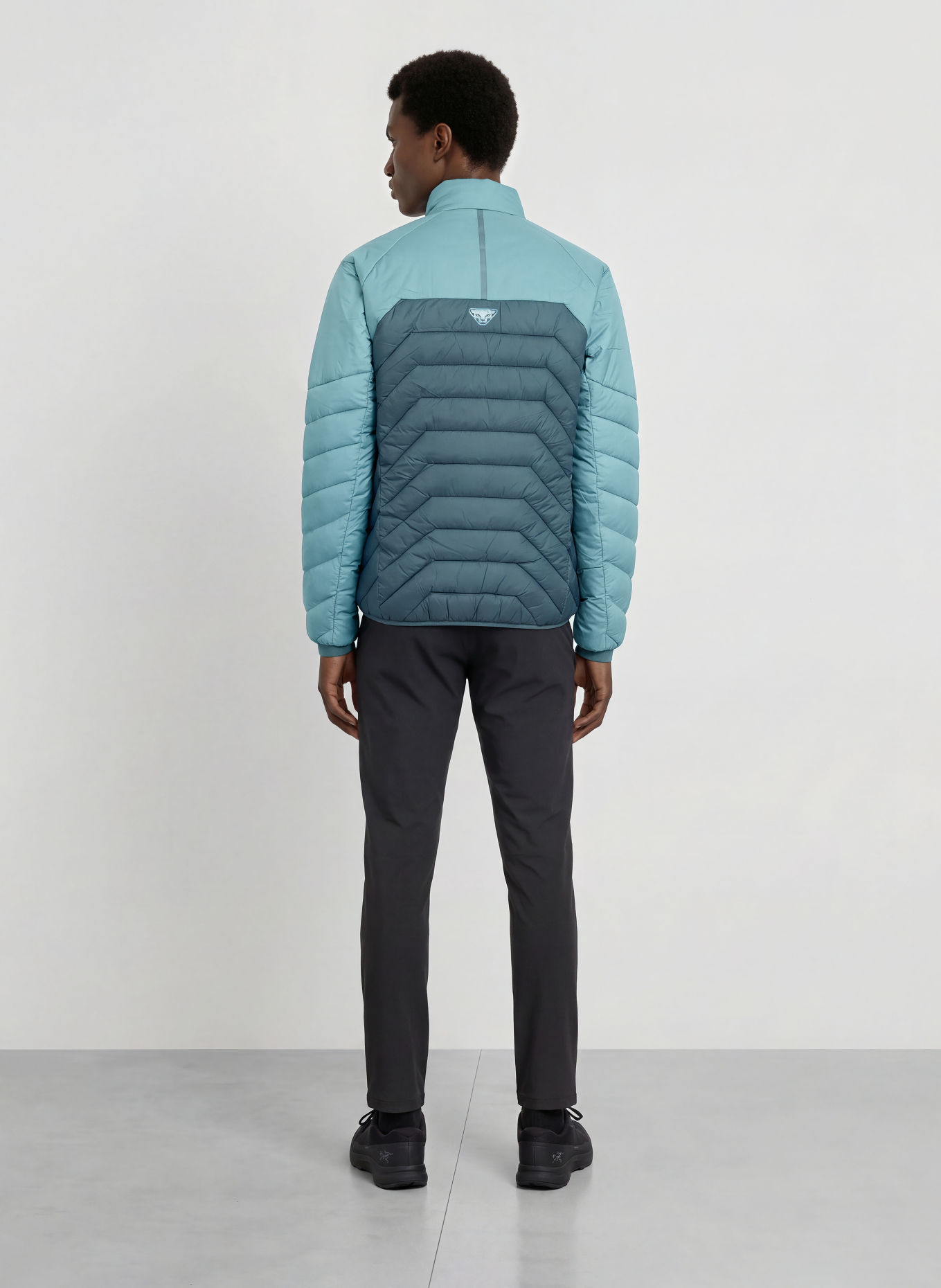 DYNAFIT RADICAL Quilted Jacket: LIGHT BLUE / TEAL