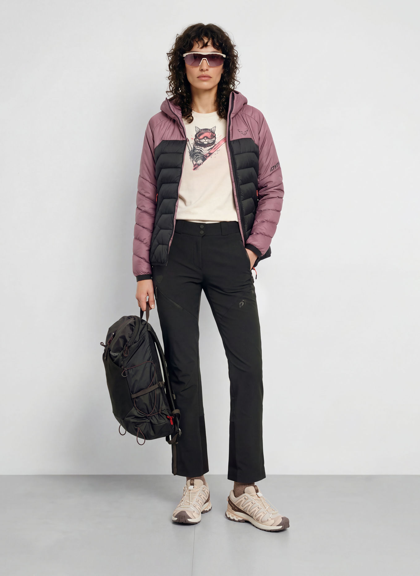 DYNAFIT RADICAL INSULATION Quilted Jacket: PURPLE / BLACK