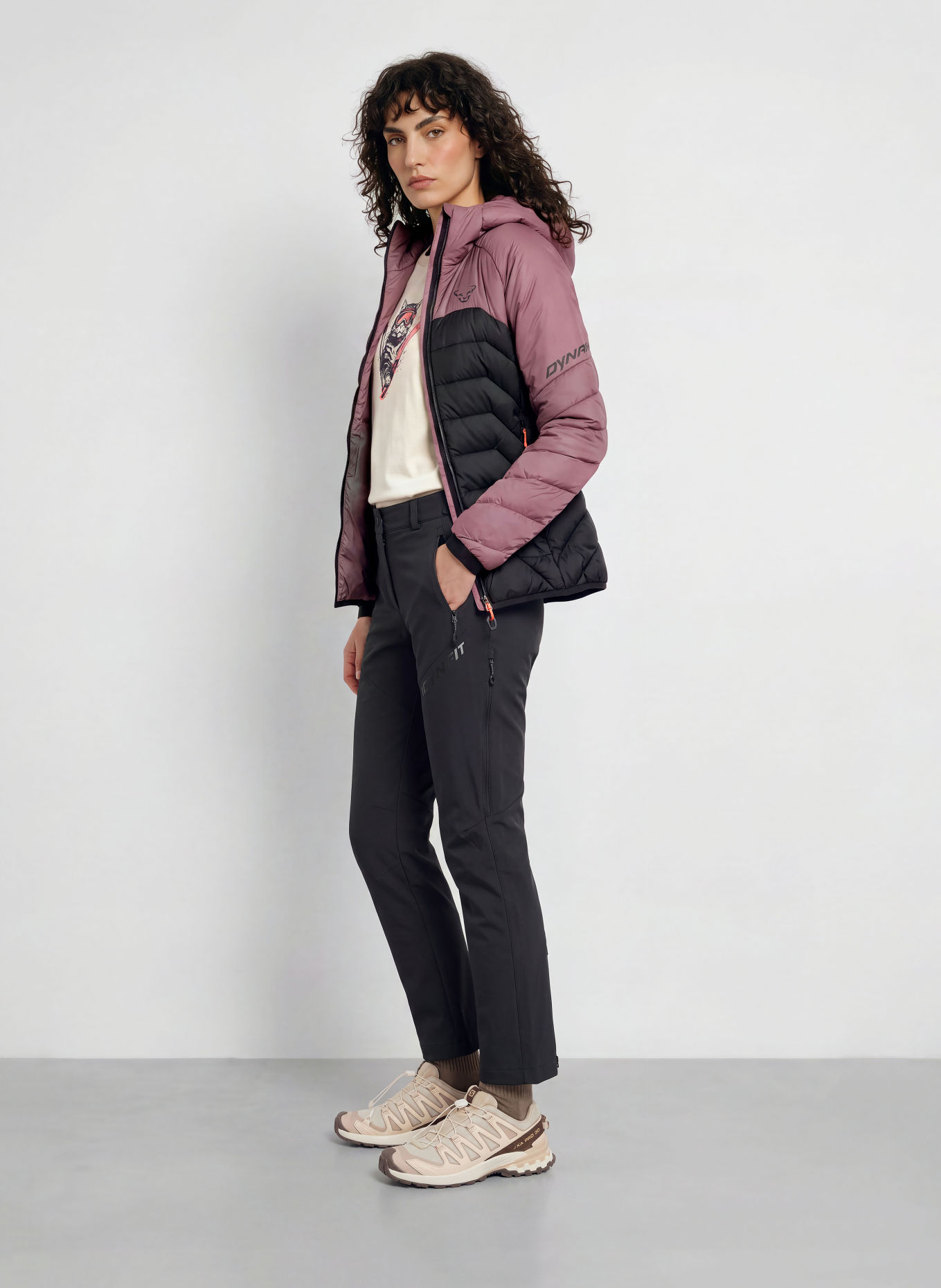 DYNAFIT RADICAL INSULATION Quilted Jacket: PURPLE / BLACK