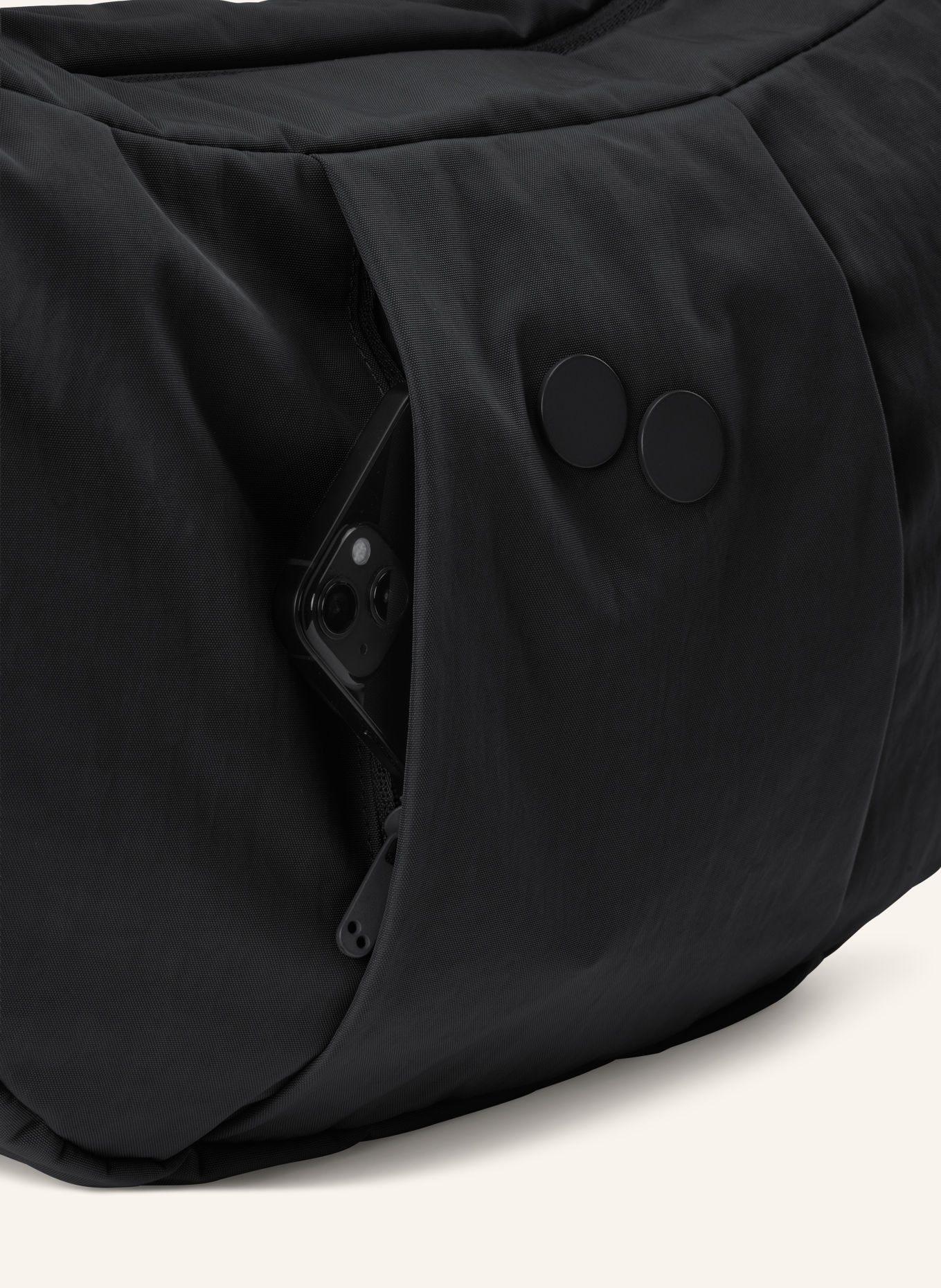 pinqponq Sac à bandoulière KRUMM LARGE: NOIR