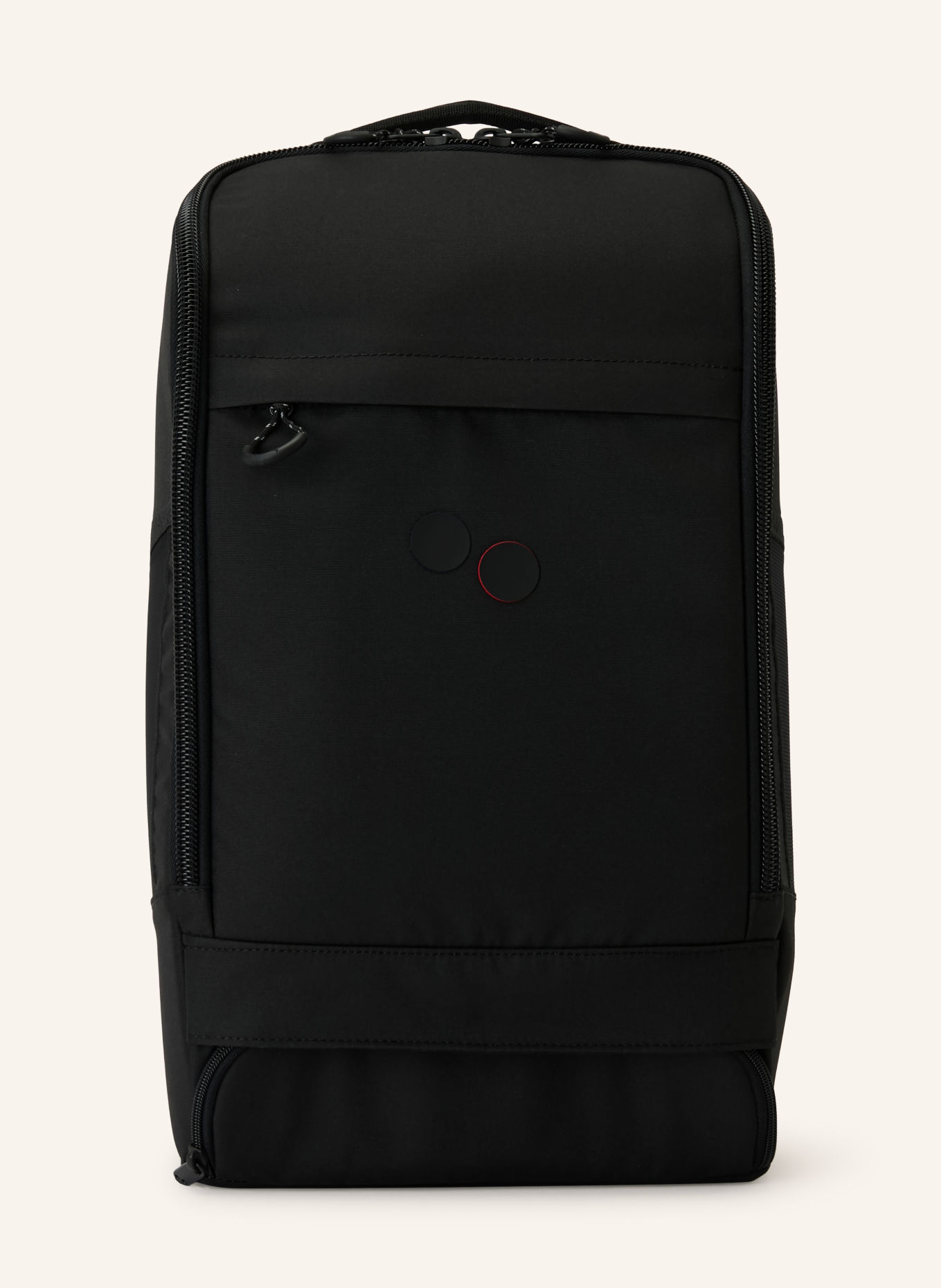 pinqponq Batoh CUBIK MEDIUM s přihrádkou na notebook: ČERNÁ