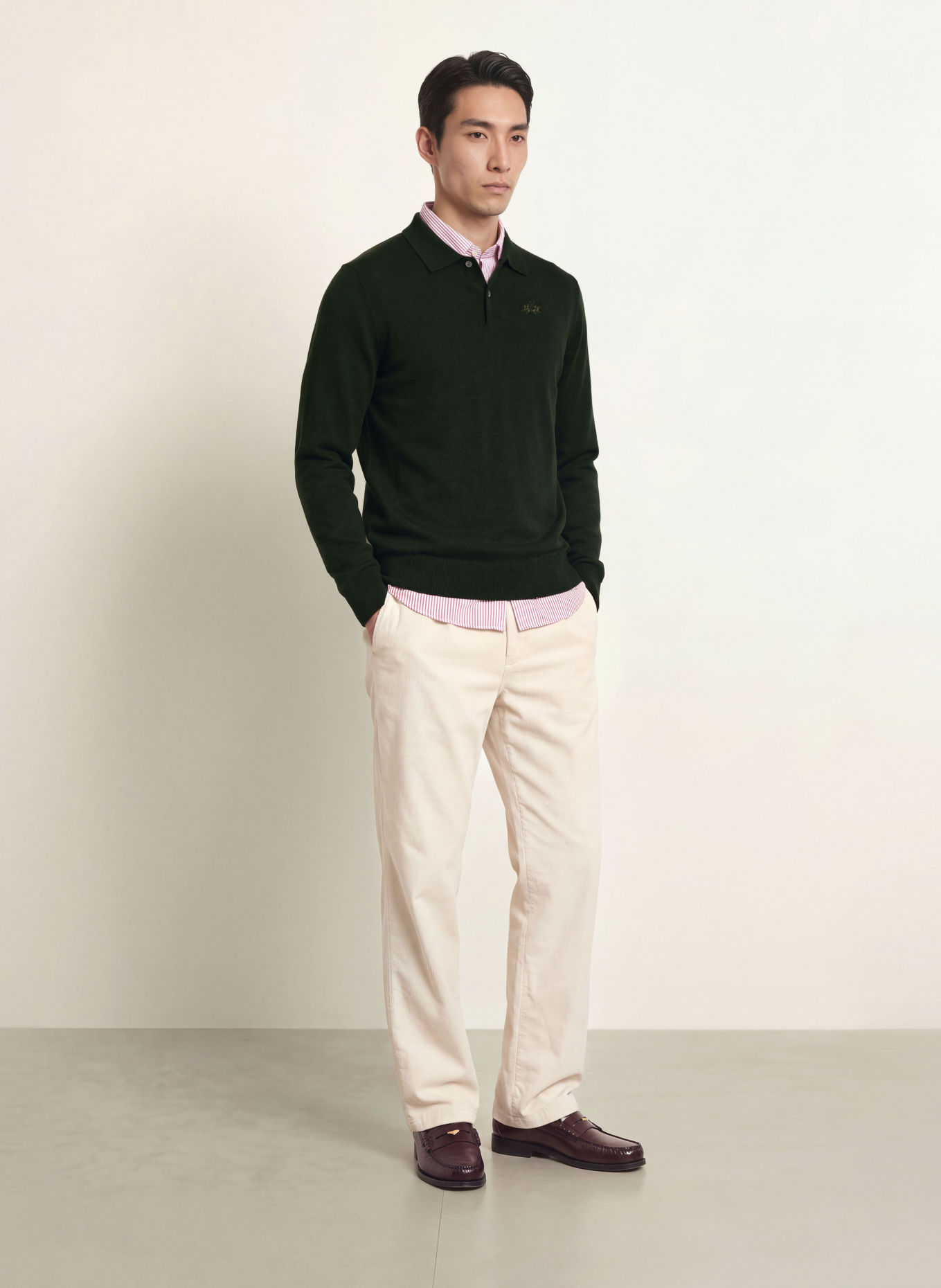 LA MARTINA Sweater: DARK GREEN