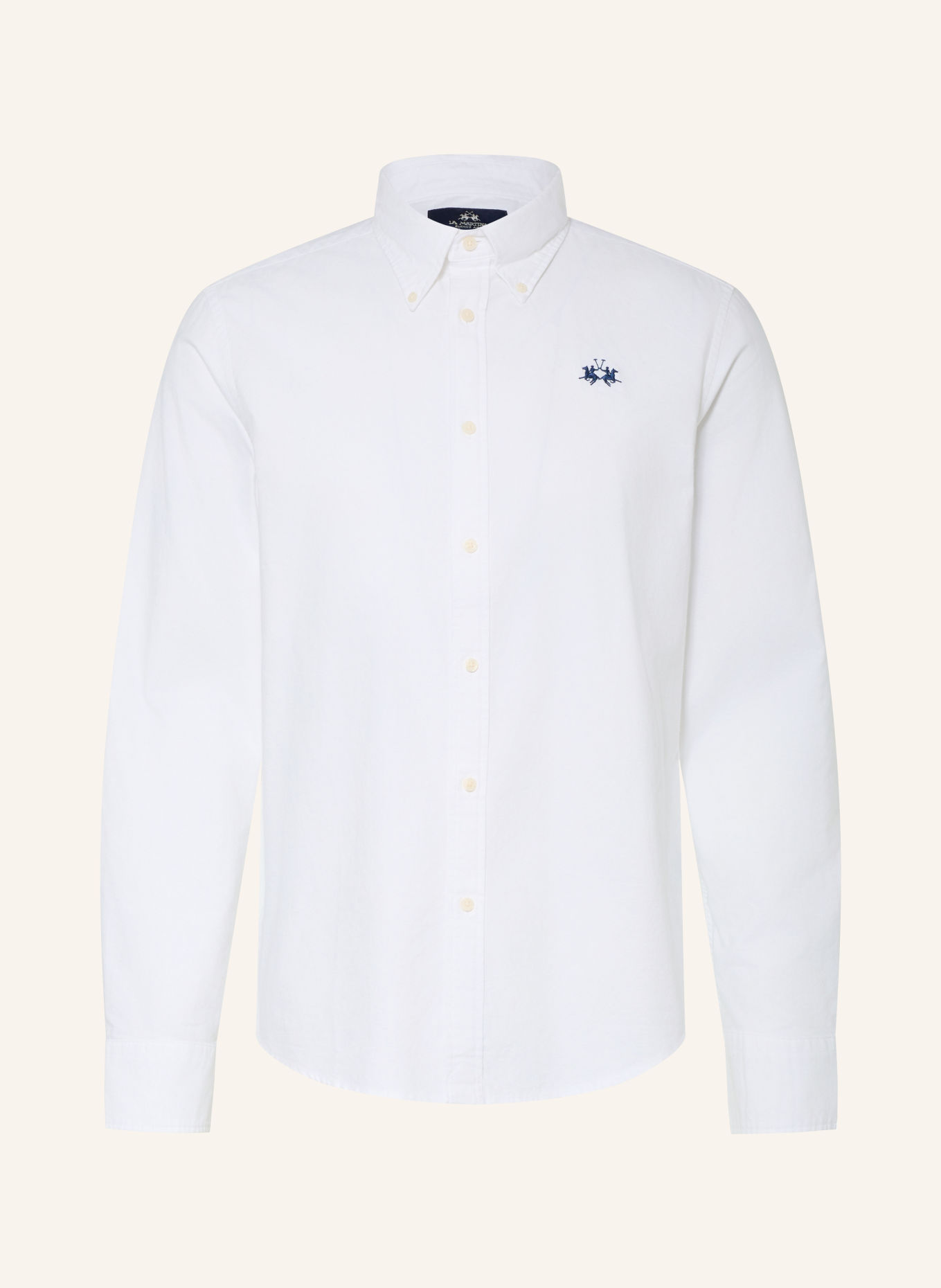 LA MARTINA Regular-Fit Oxford shirt: WHITE