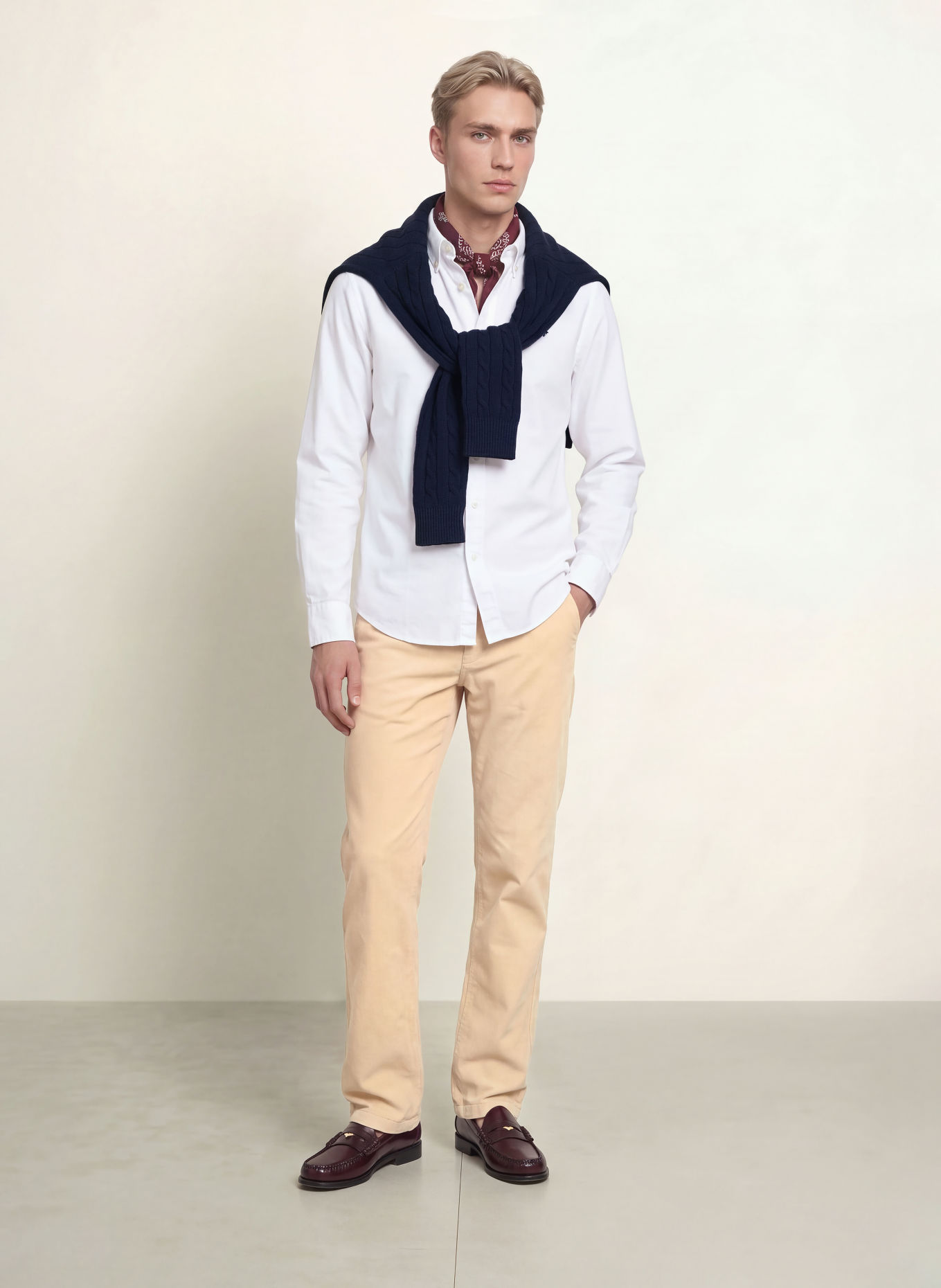 LA MARTINA Regular-Fit Oxford shirt: WHITE