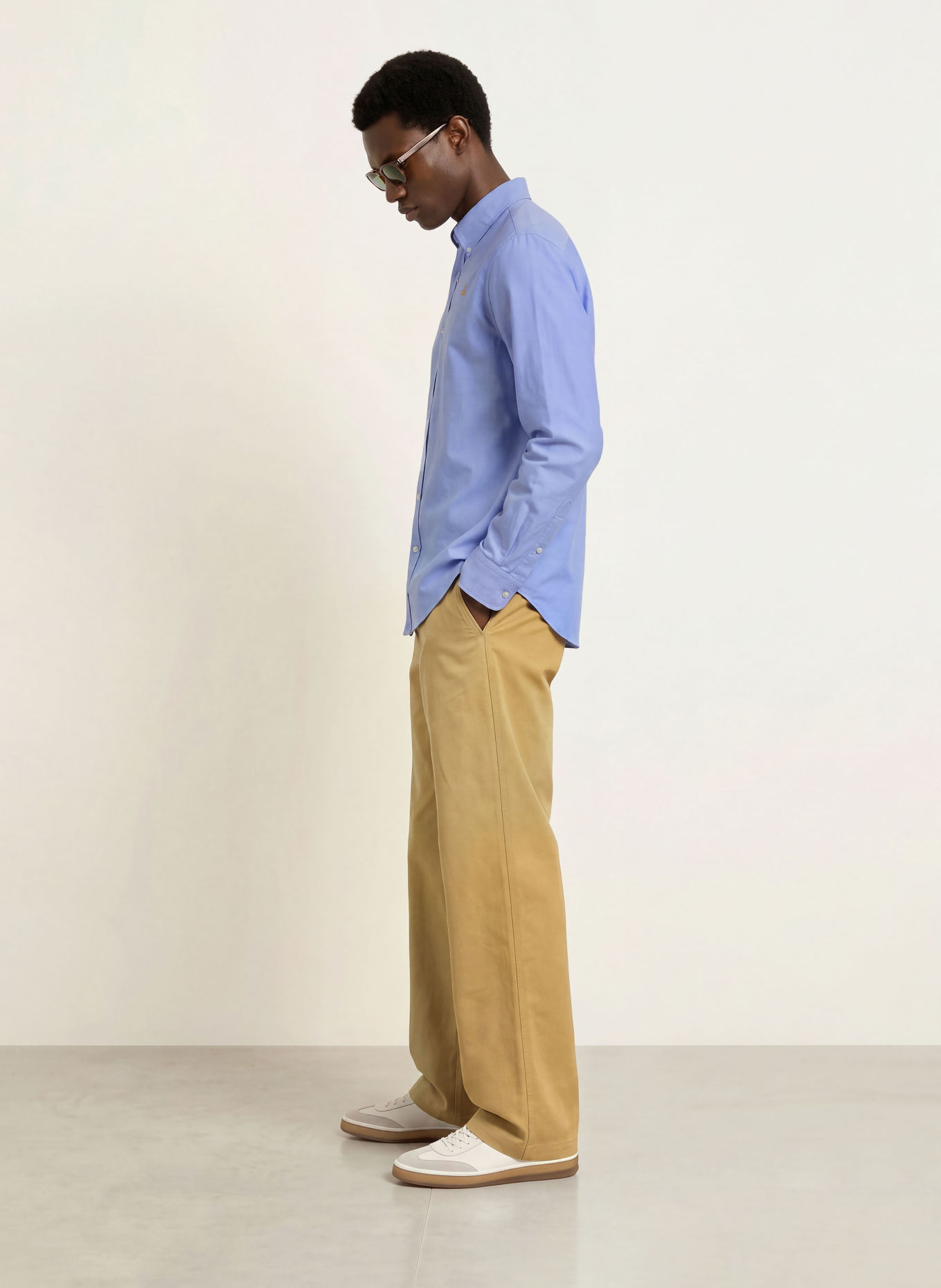 LA MARTINA Regular-Fit Oxford shirt: LIGHT BLUE