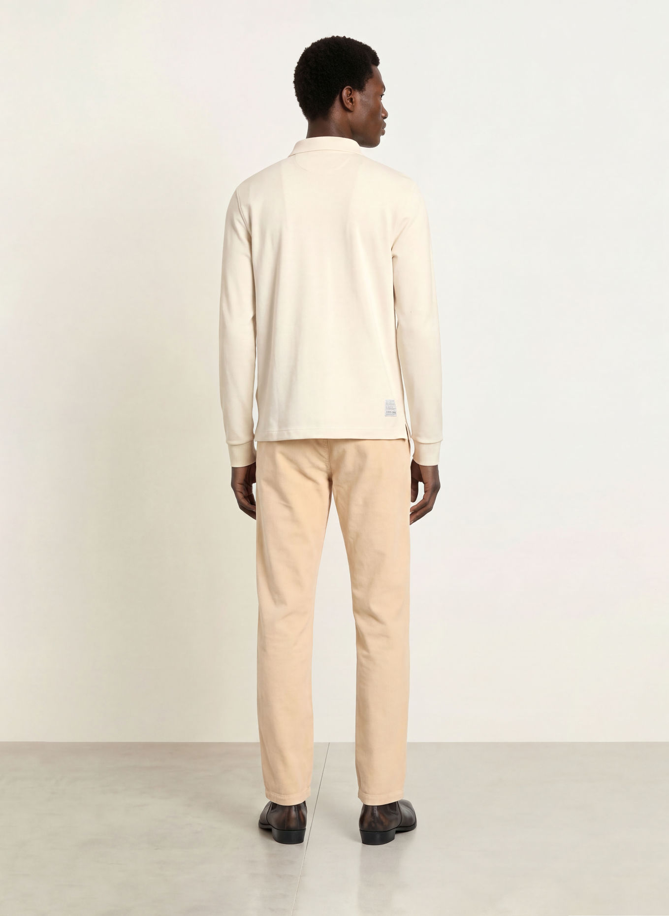 LA MARTINA Piqué-Poloshirt: ECRU / GRAU