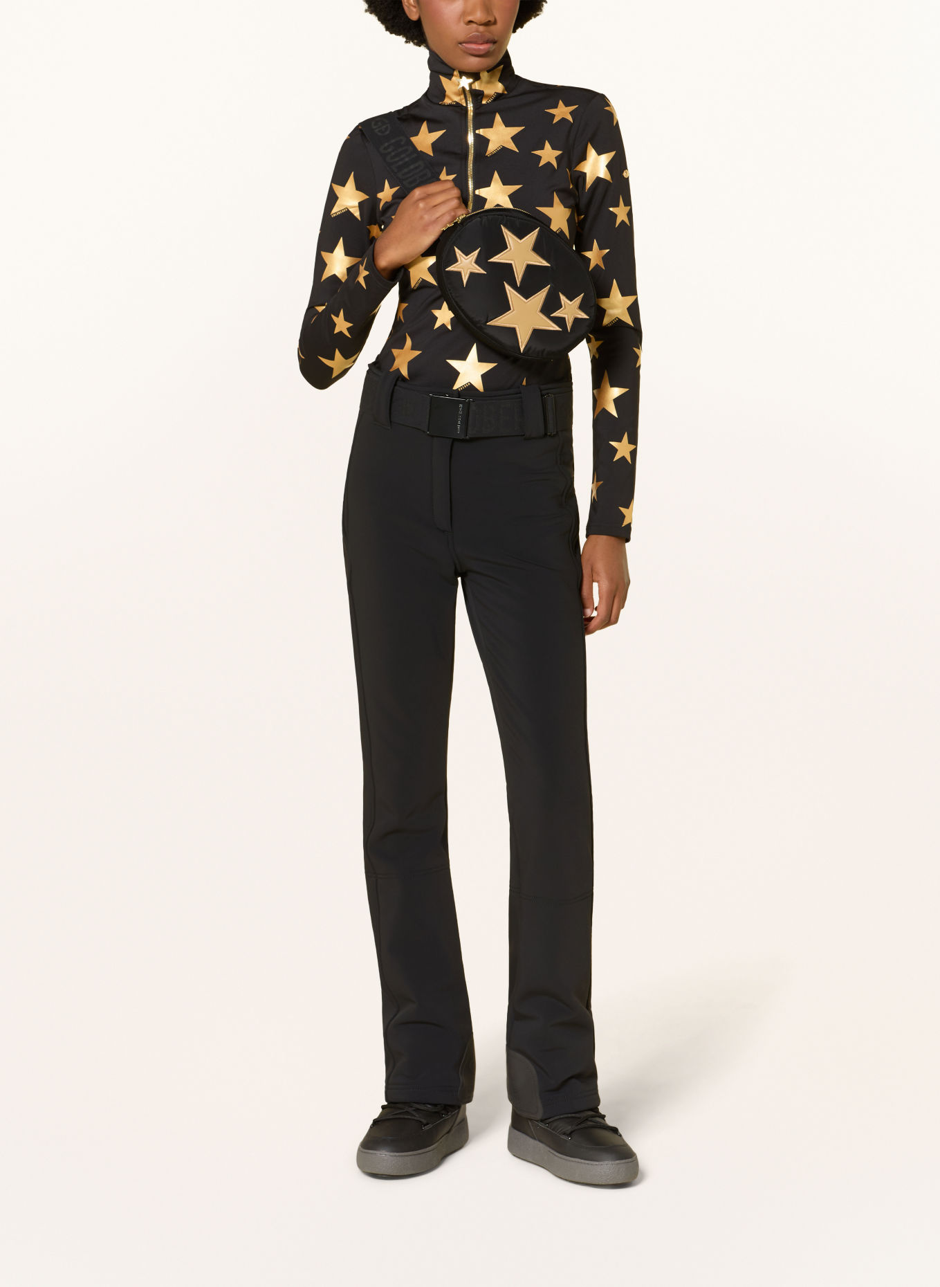 GOLDBERGH AMAYI Belt bag: BLACK / GOLD
