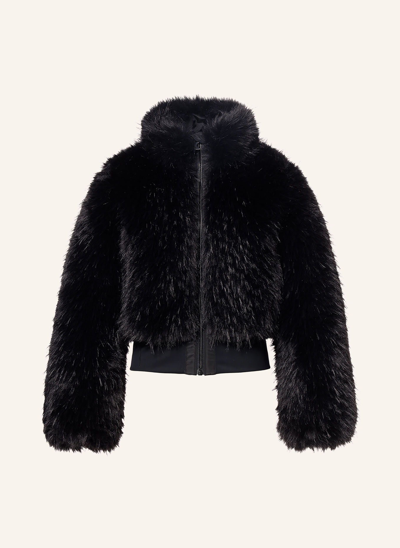 GOLDBERGH Kunstfell-Jacke FUWA: SCHWARZ