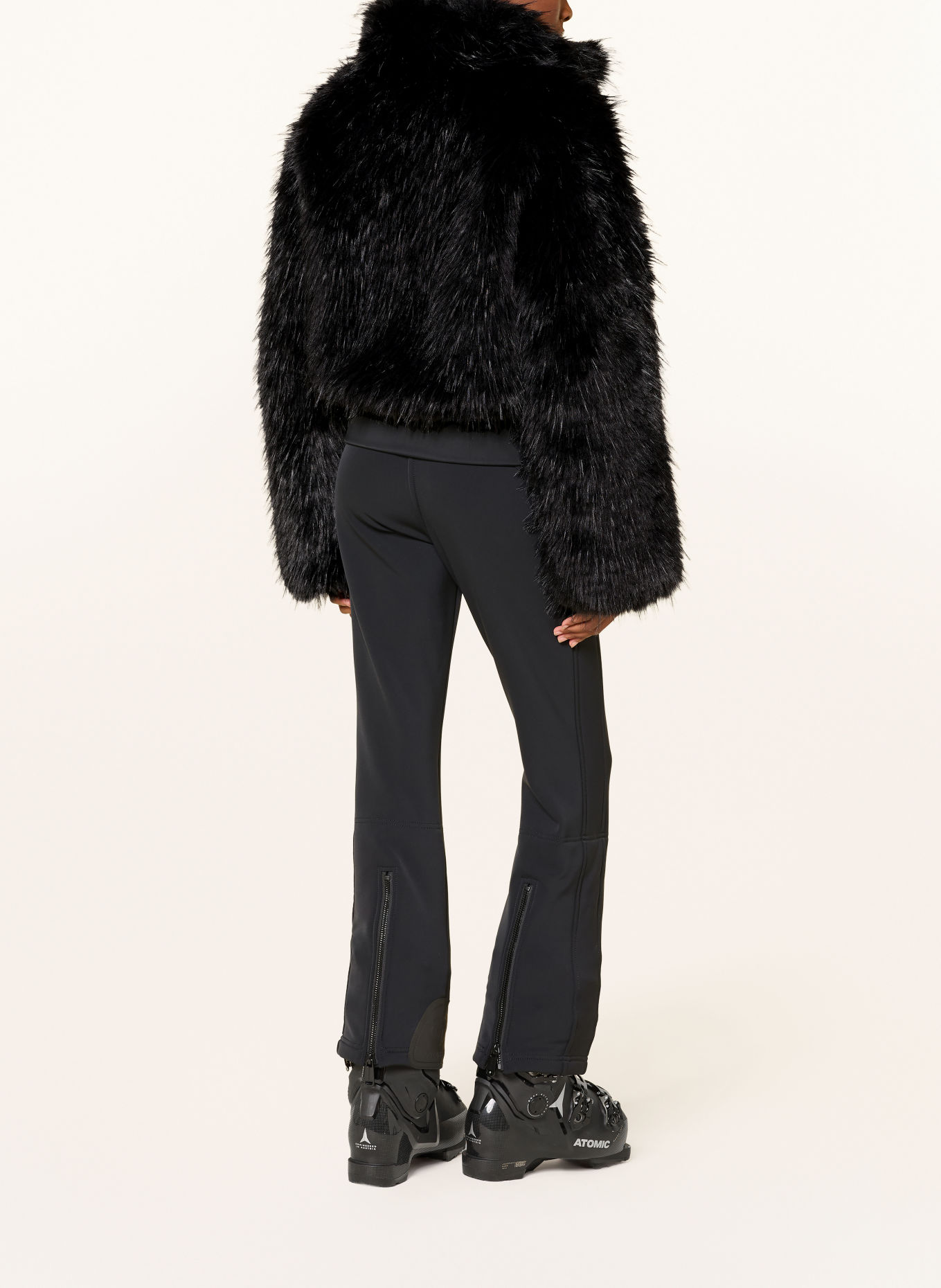 GOLDBERGH Kunstfell-Jacke FUWA: SCHWARZ