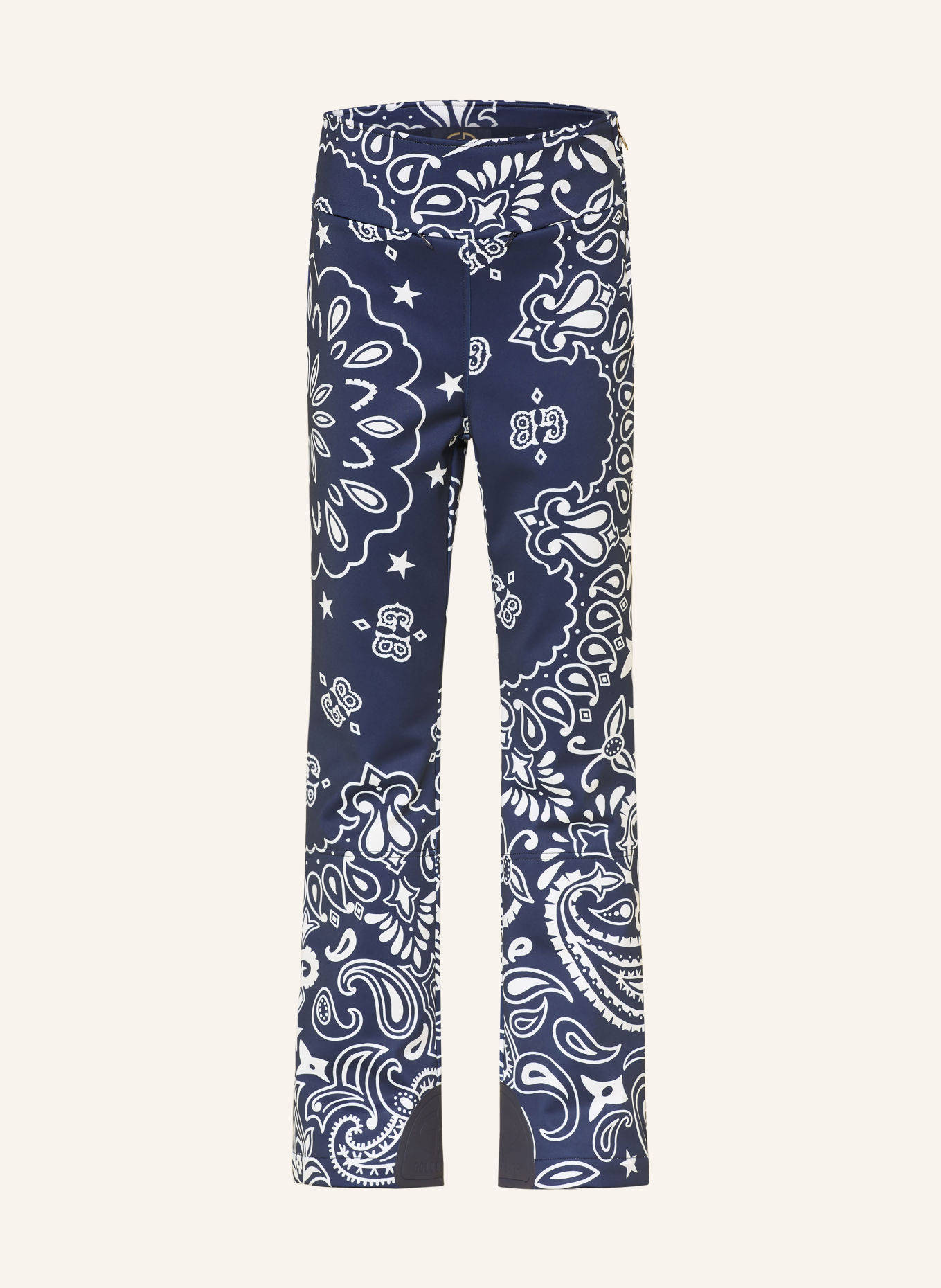 GOLDBERGH SHIRO Softshell ski pants: DARK BLUE / WHITE