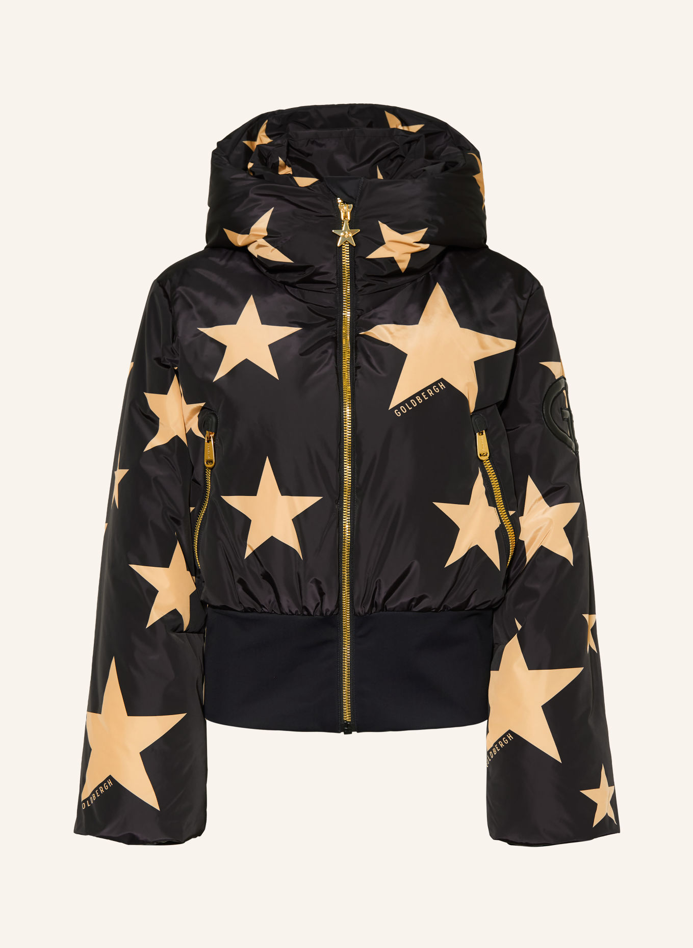 GOLDBERGH Veste de ski en duvet SHINNEN: NOIR / OR