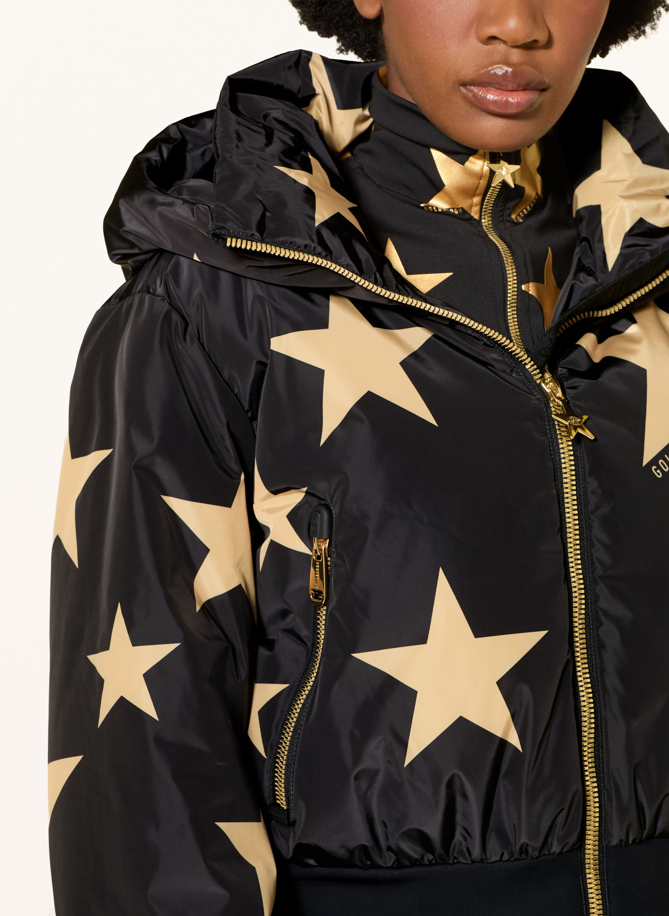 GOLDBERGH Veste de ski en duvet SHINNEN: NOIR / OR