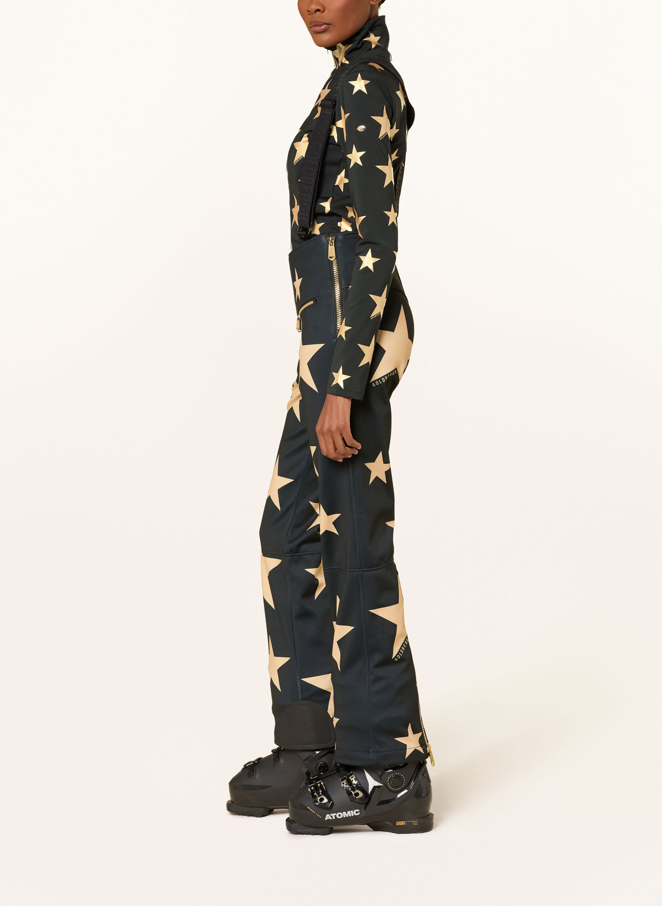 GOLDBERGH Softshell-Skihose SAKUYA: SCHWARZ / GOLD
