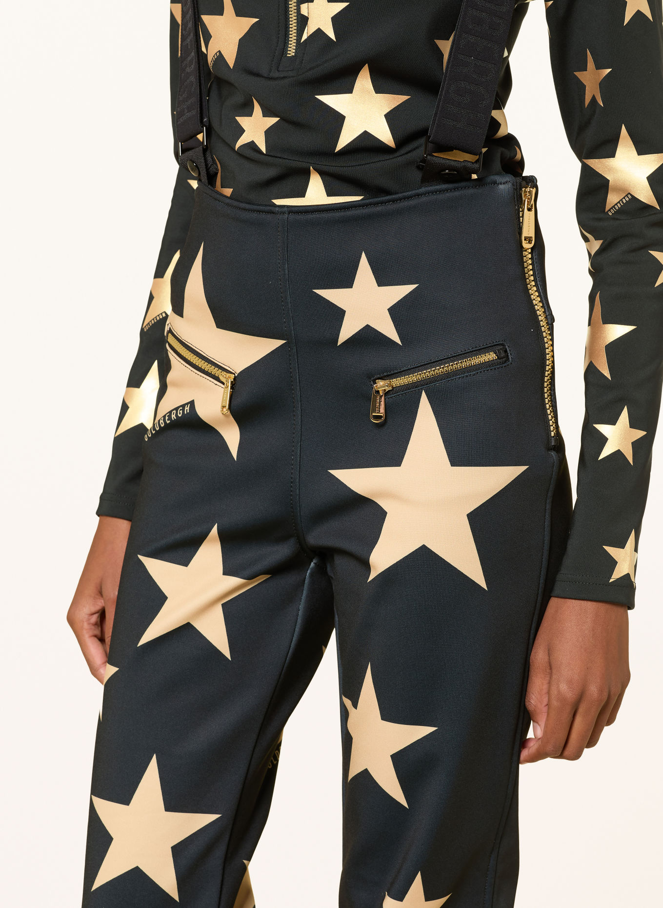 GOLDBERGH Softshell-Skihose SAKUYA: SCHWARZ / GOLD