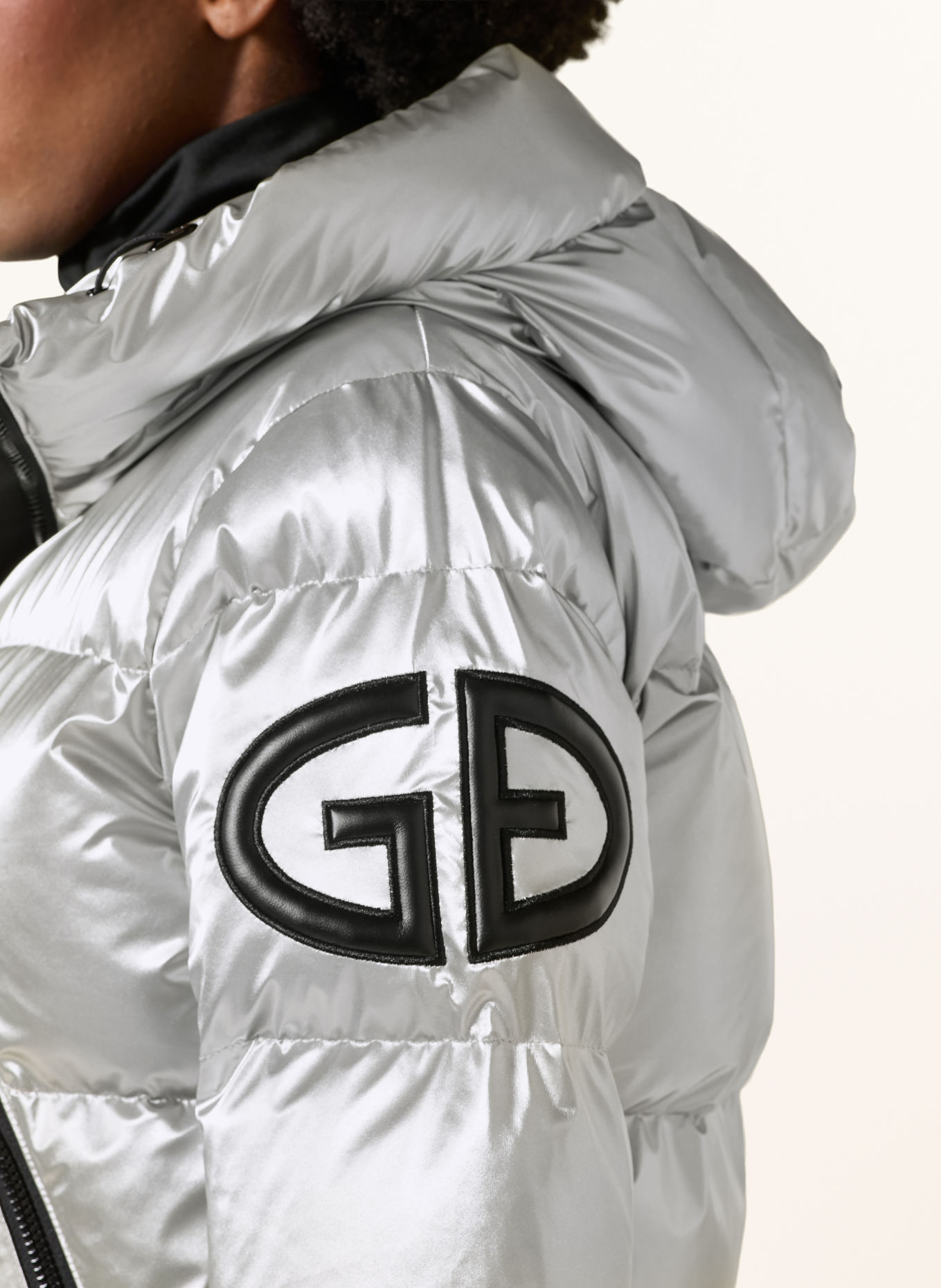 GOLDBERGH BOMBARDINO Down ski jacket: SILVER / BLACK