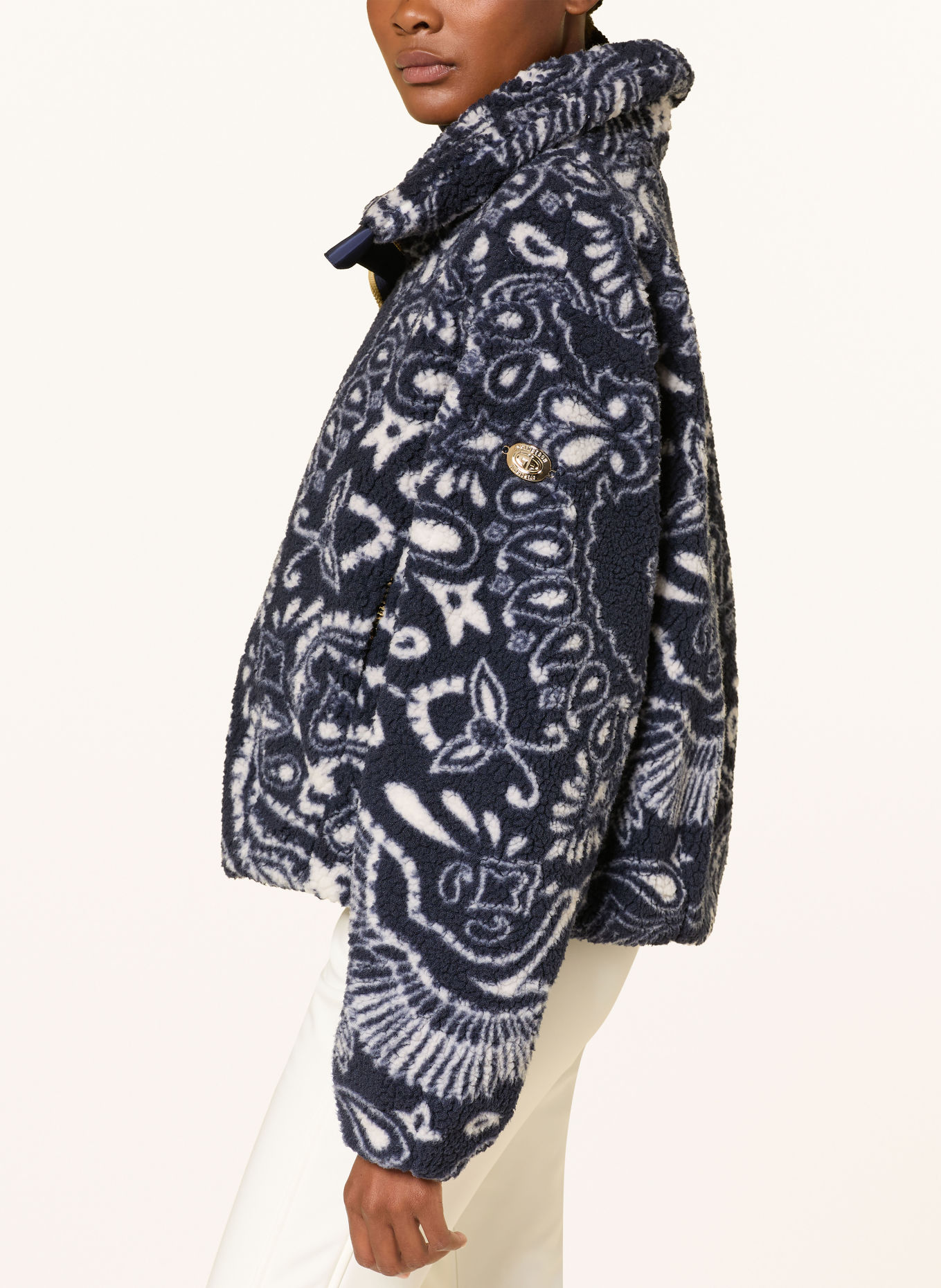 GOLDBERGH Veste de ski BANDANA: BLEU FONCÉ / BLANC