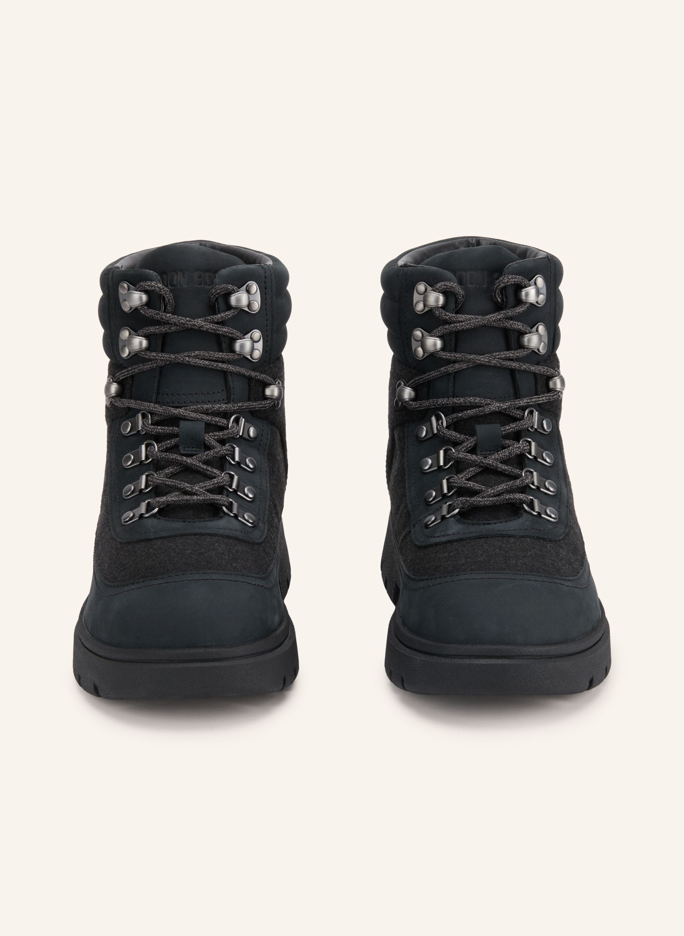MOON BOOT Schnürboots COMBAT: SCHWARZ