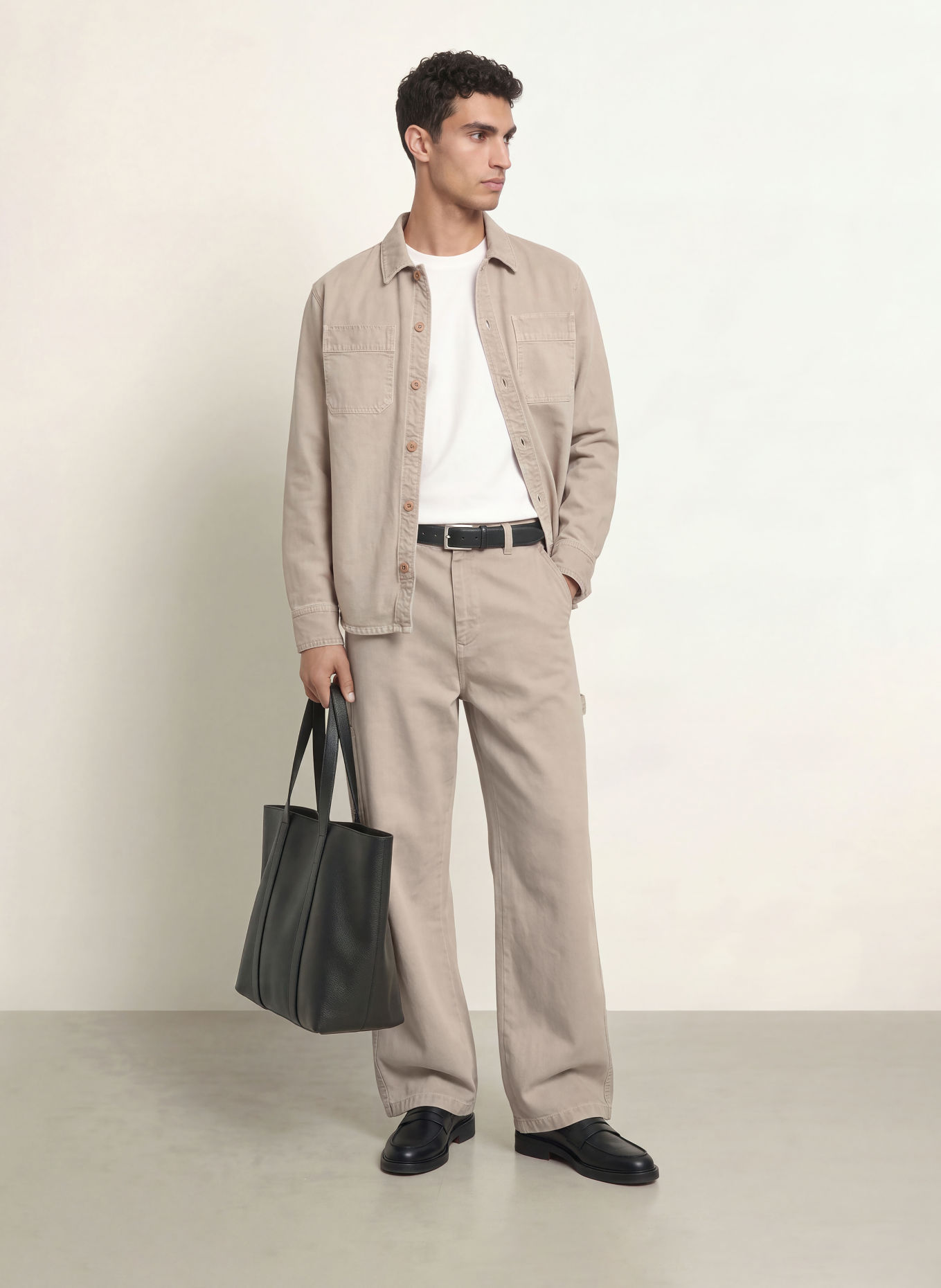 A.P.C. Jeansovershirt NOAH: BEIGE