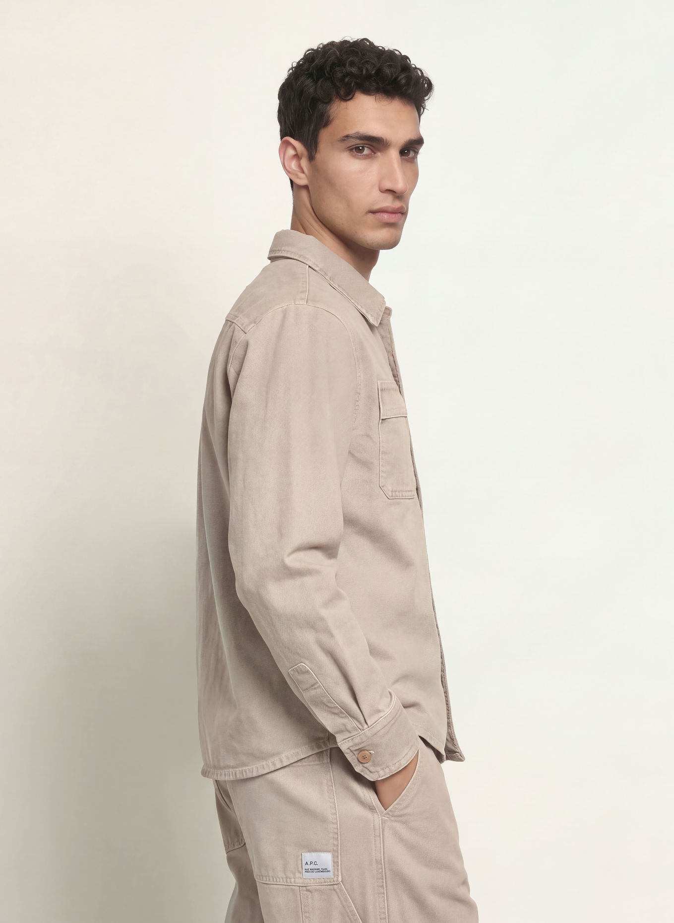 A.P.C. Jeansovershirt NOAH: BEIGE