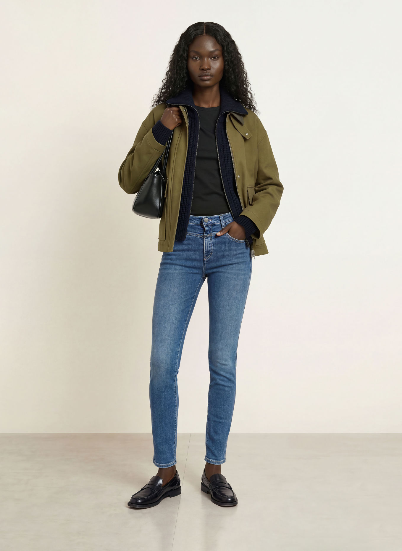 CLOSED Skinny Jeans SKINNY PUSHER: MBL MID BLUE
