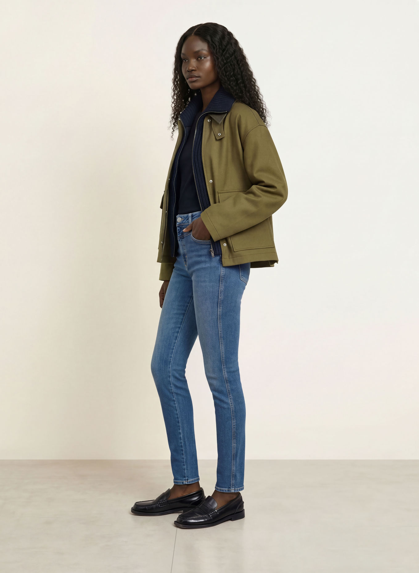CLOSED Skinny Jeans SKINNY PUSHER: MBL MID BLUE