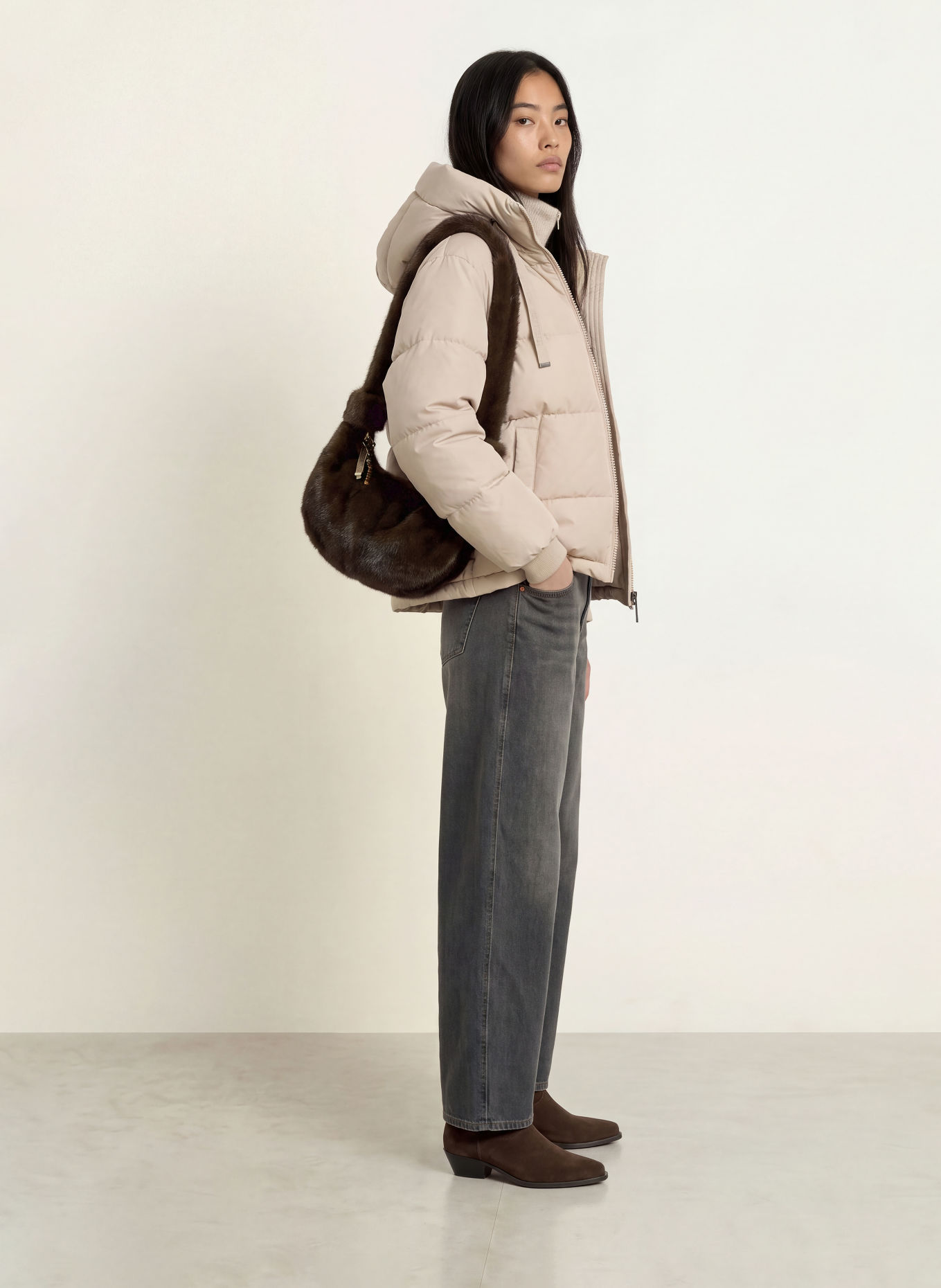 MOS MOSH MMNOVA JILLY Down Jacket: CREAM