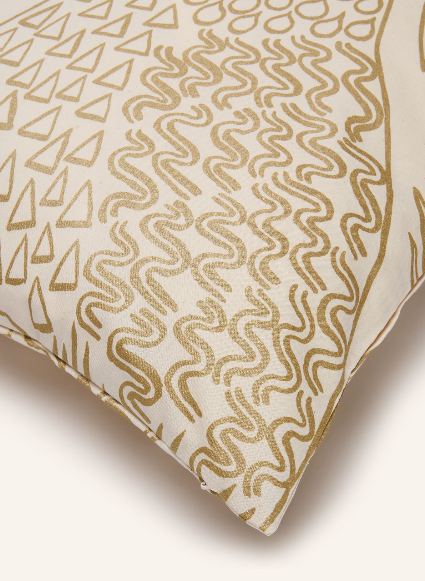 marimekko PIIRTO KETUNMARJA Decorative cushion cover with Glitter Yarn: BEIGE / BEIGE