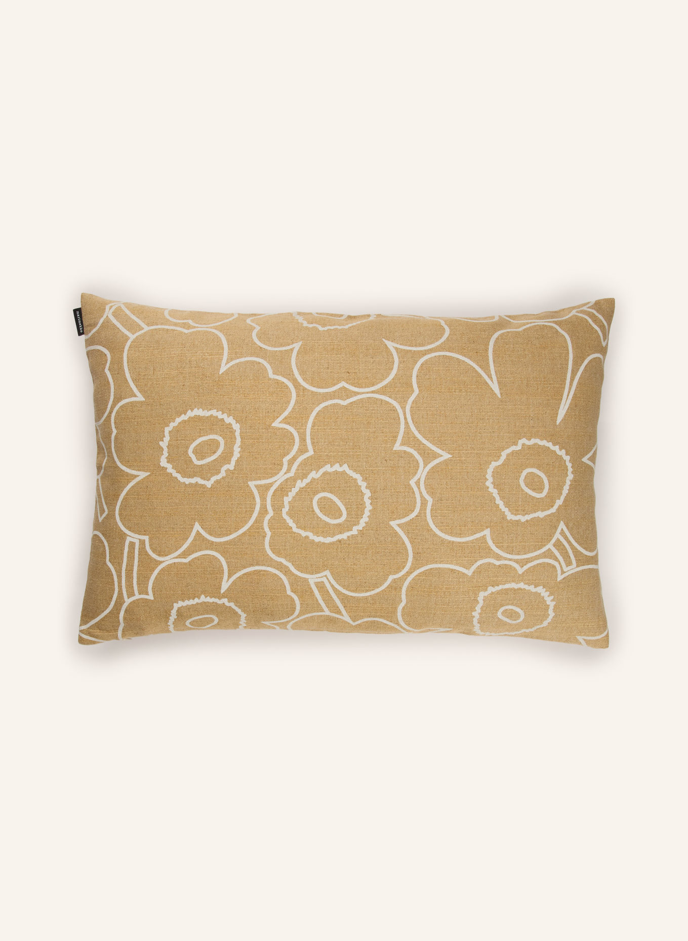marimekko P.PIRRTO UNIKKO Decorative cushion cover with Linen: BEIGE / CREAM