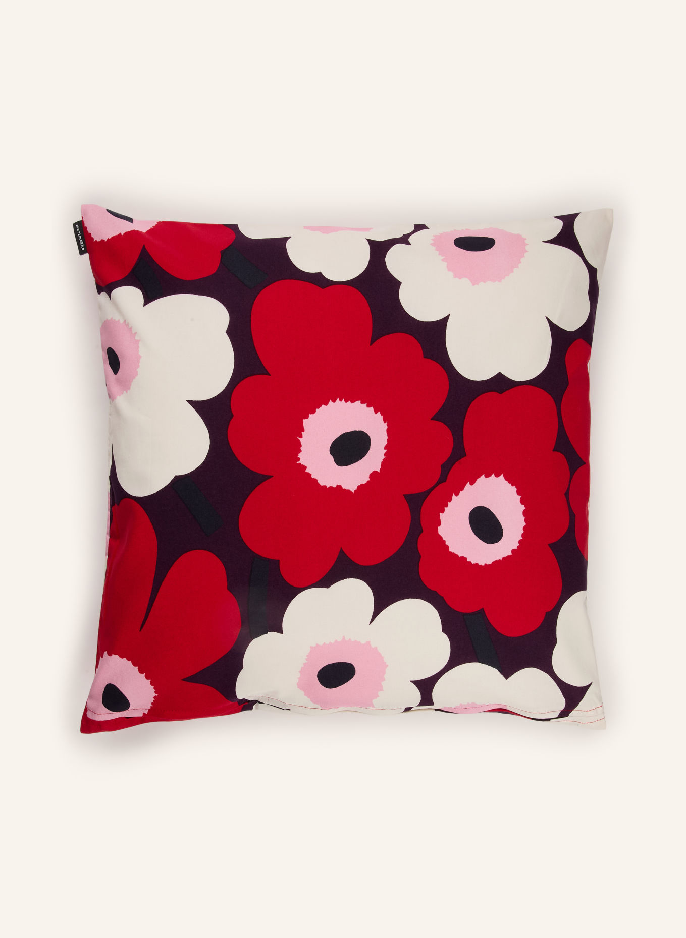 marimekko PIENI UNIKKO Decorative cushion cover: DARK RED / PINK / CREAM