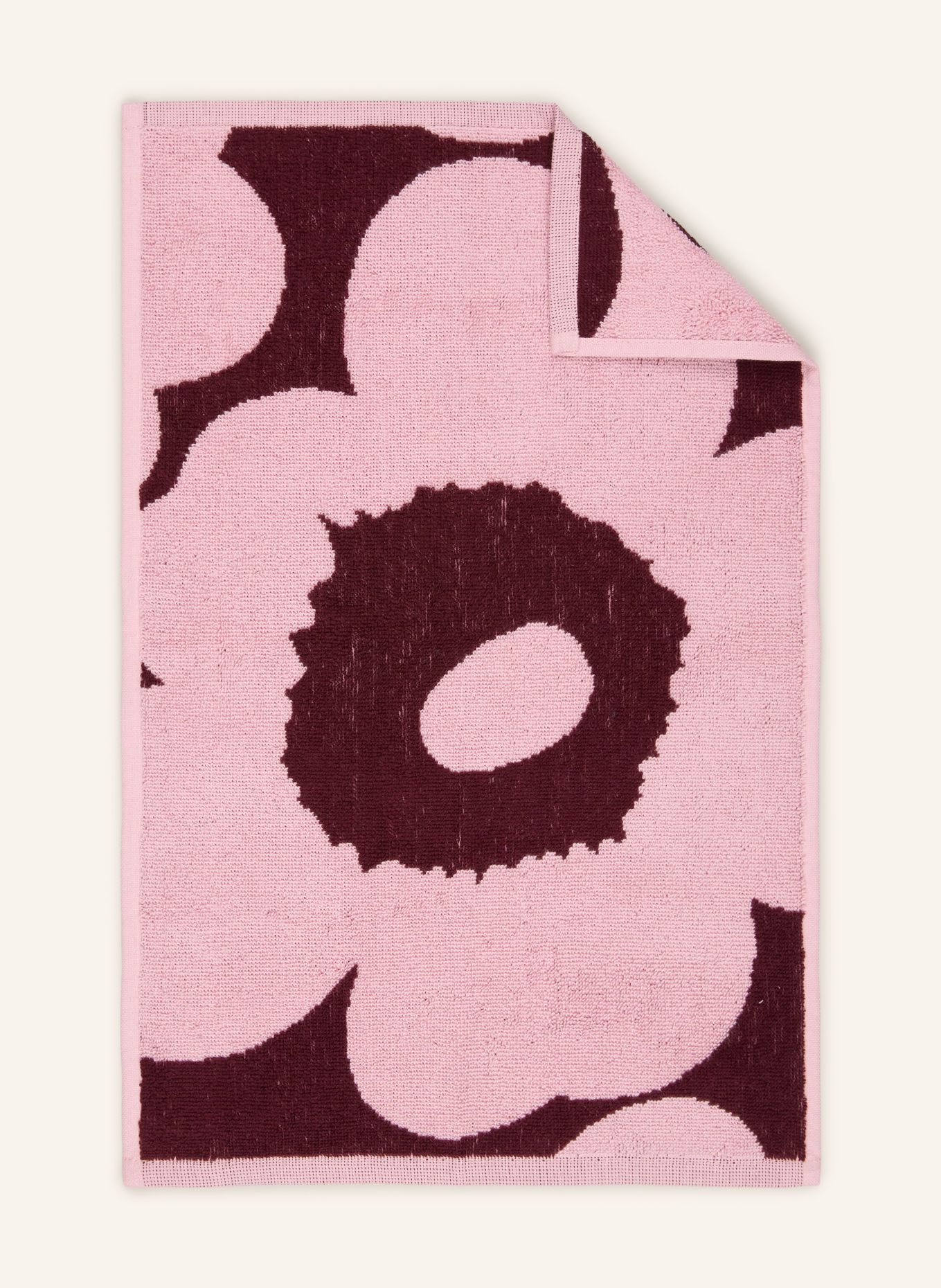 marimekko Gästehandtuch UNIKKO: DUNKELLILA / ROSA