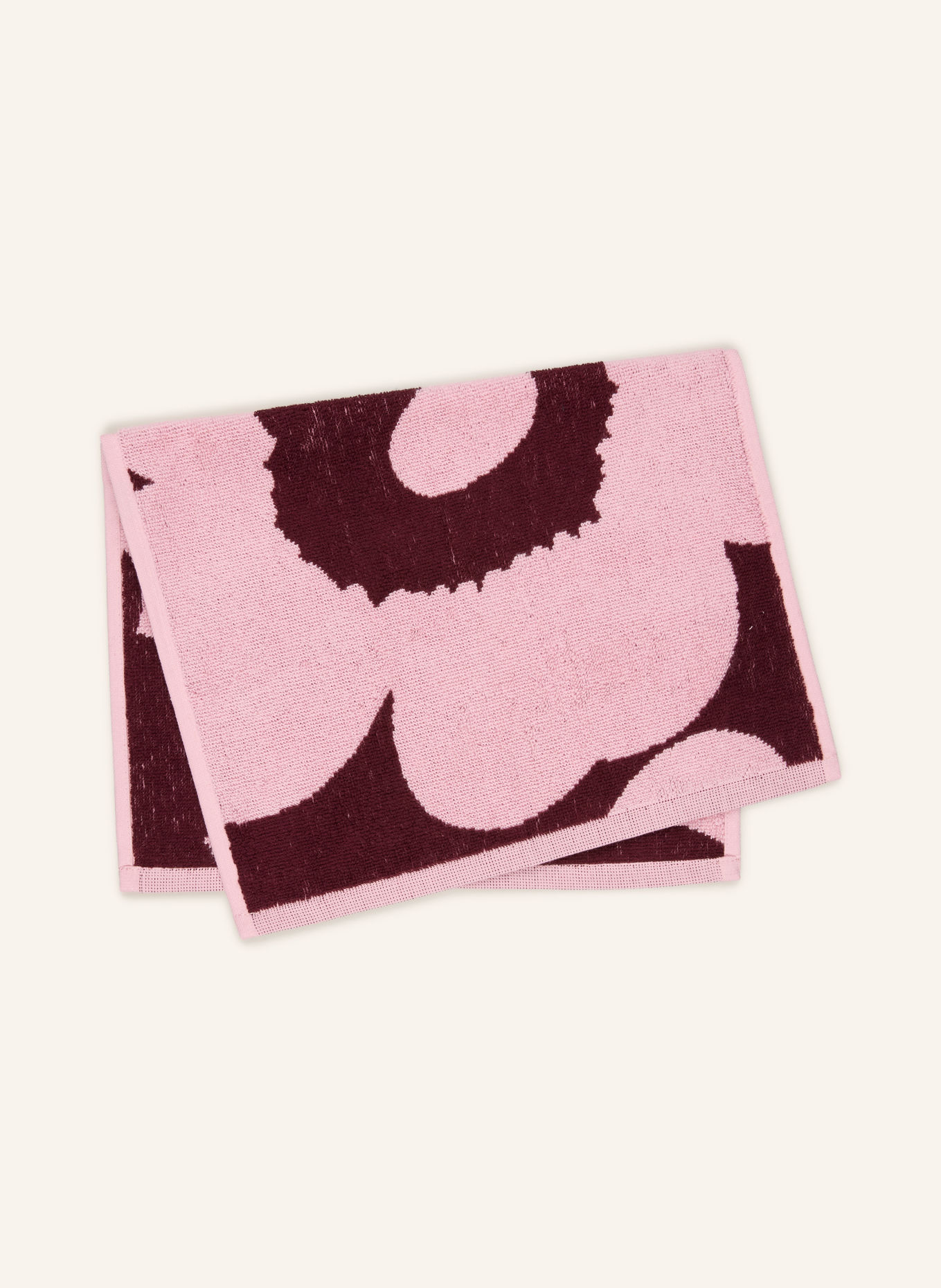 marimekko Gästehandtuch UNIKKO: DUNKELLILA / ROSA